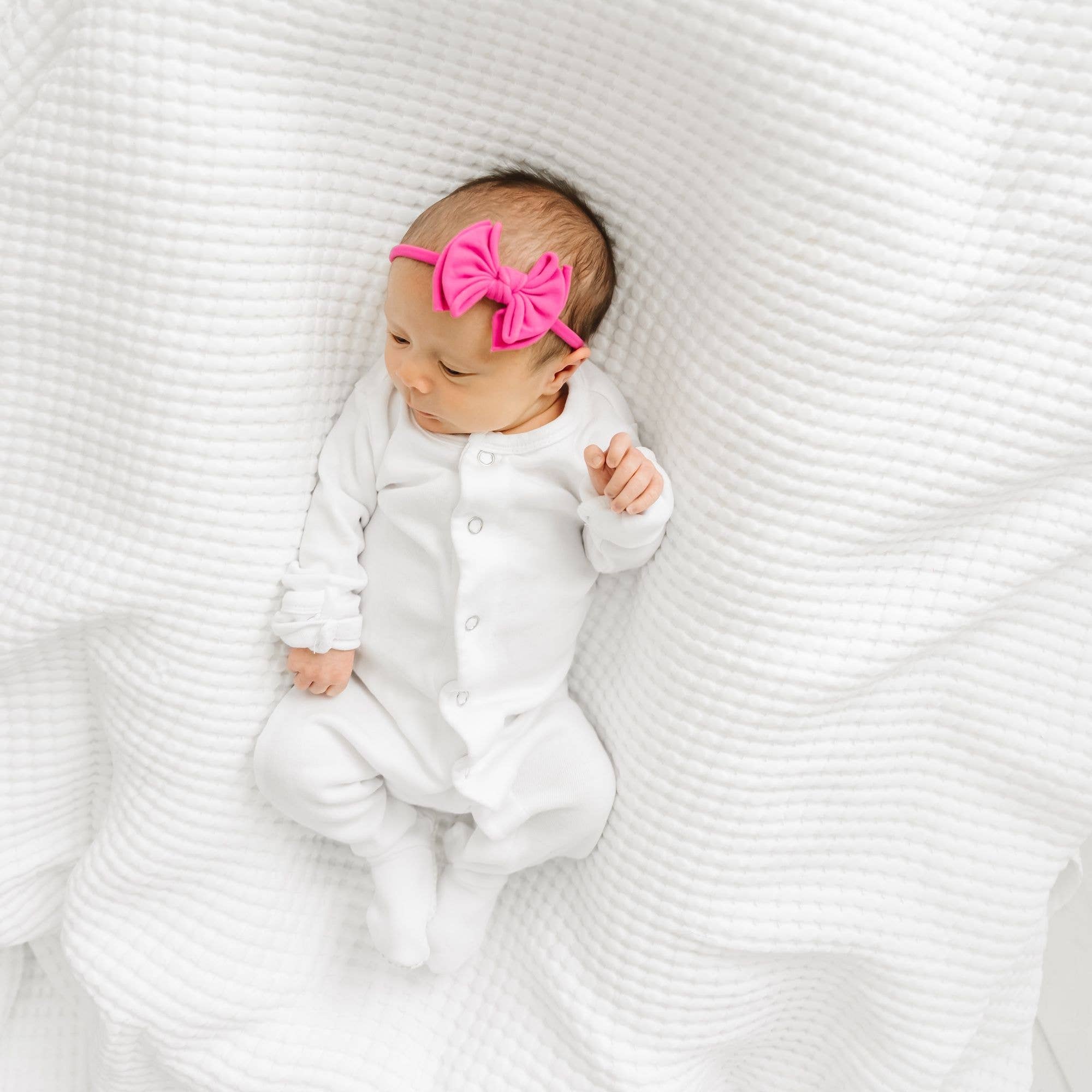 Baby Bling® Baby FAB® Skinny soft nylon bow headband