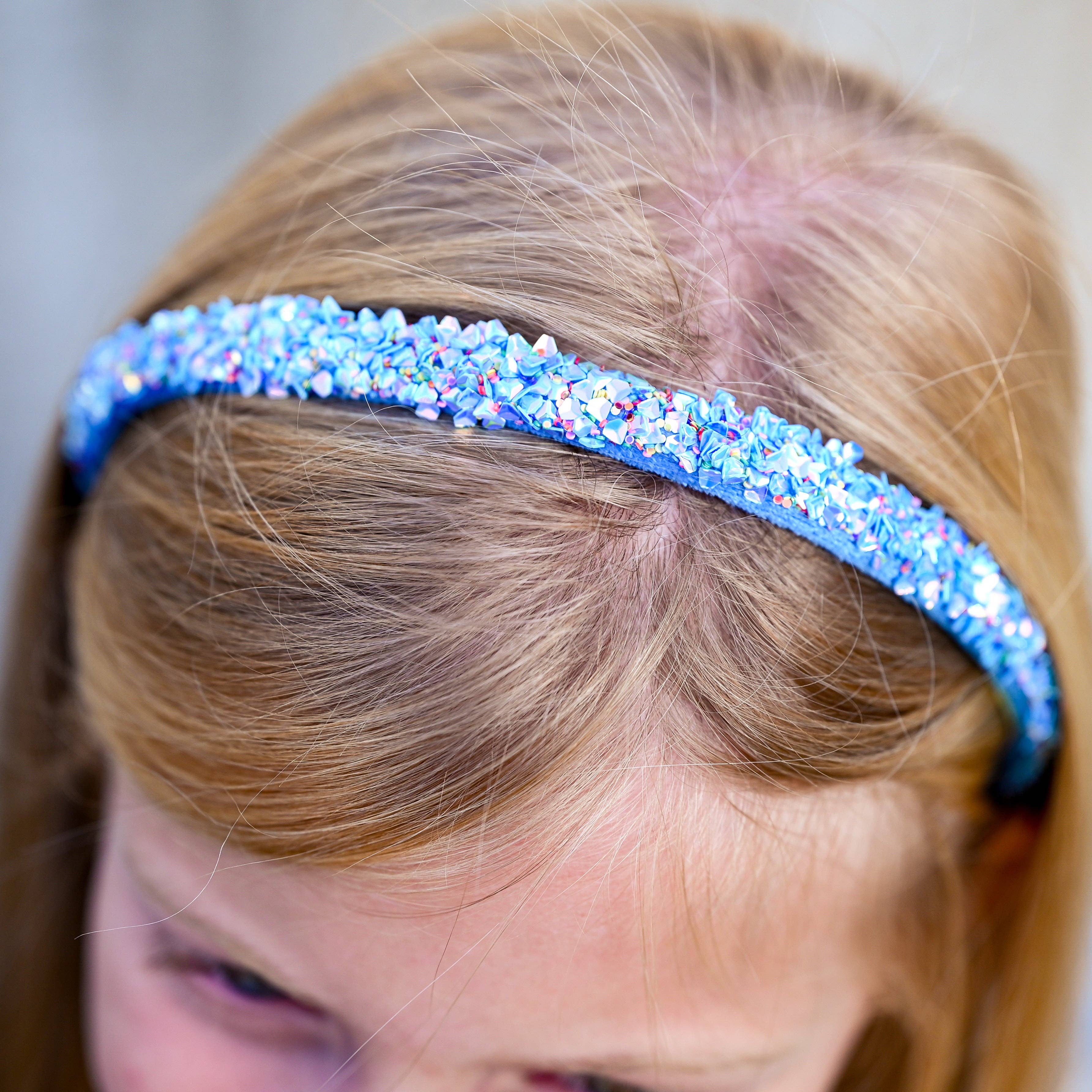 Thin Sequin Headband - Non Slip Hair Accessories for Kids
