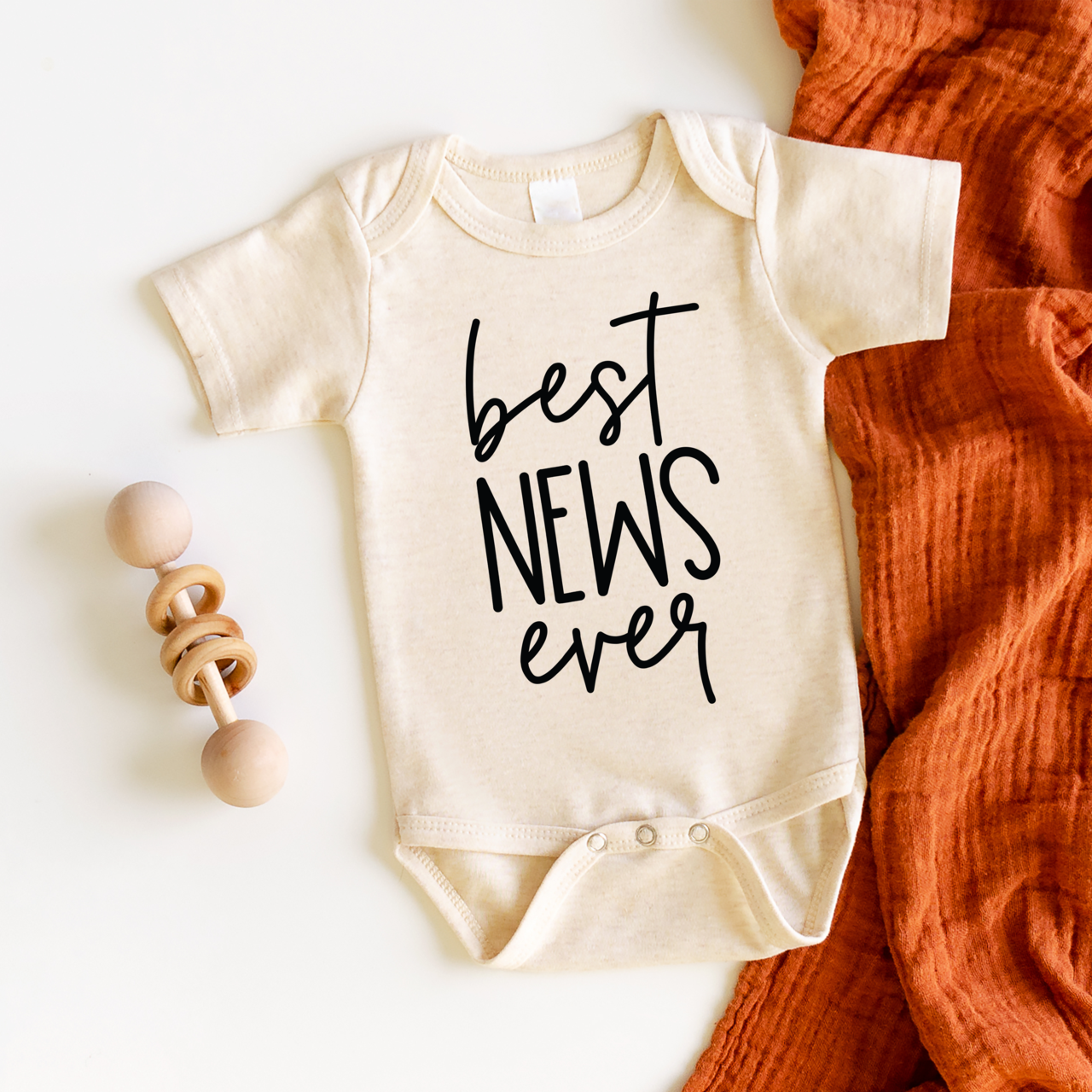Best News Ever Baby Announcement Onesie