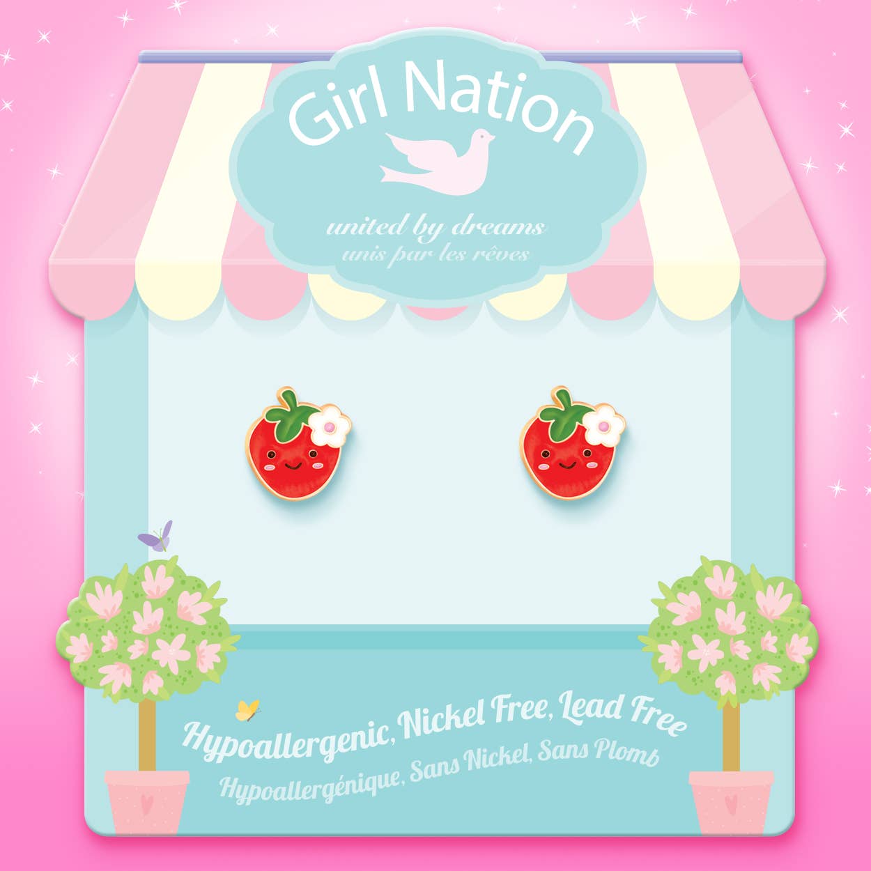 You're Berry Cute Cutie Stud Earrings