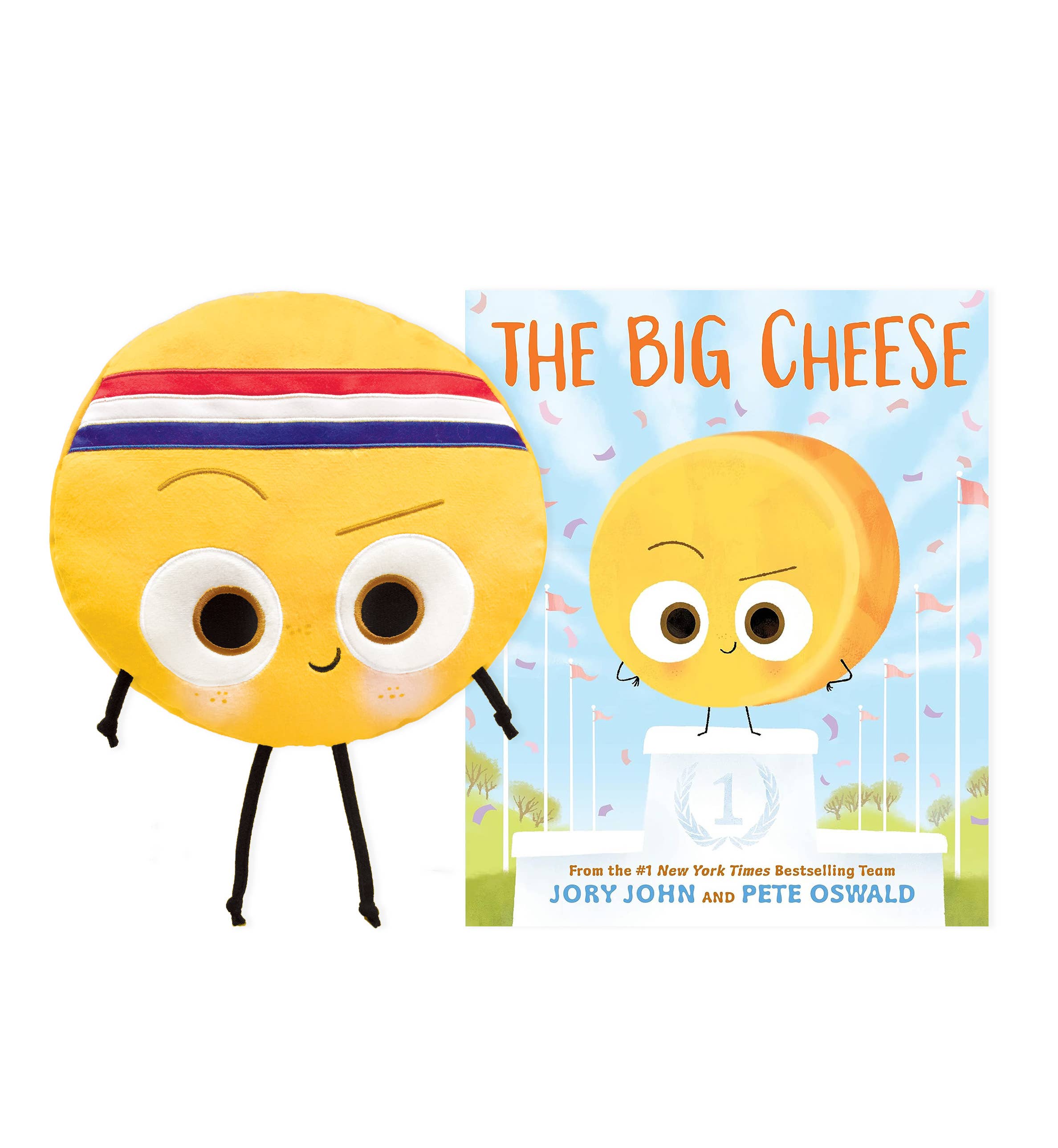 The Big Cheese Plush with hardcover book