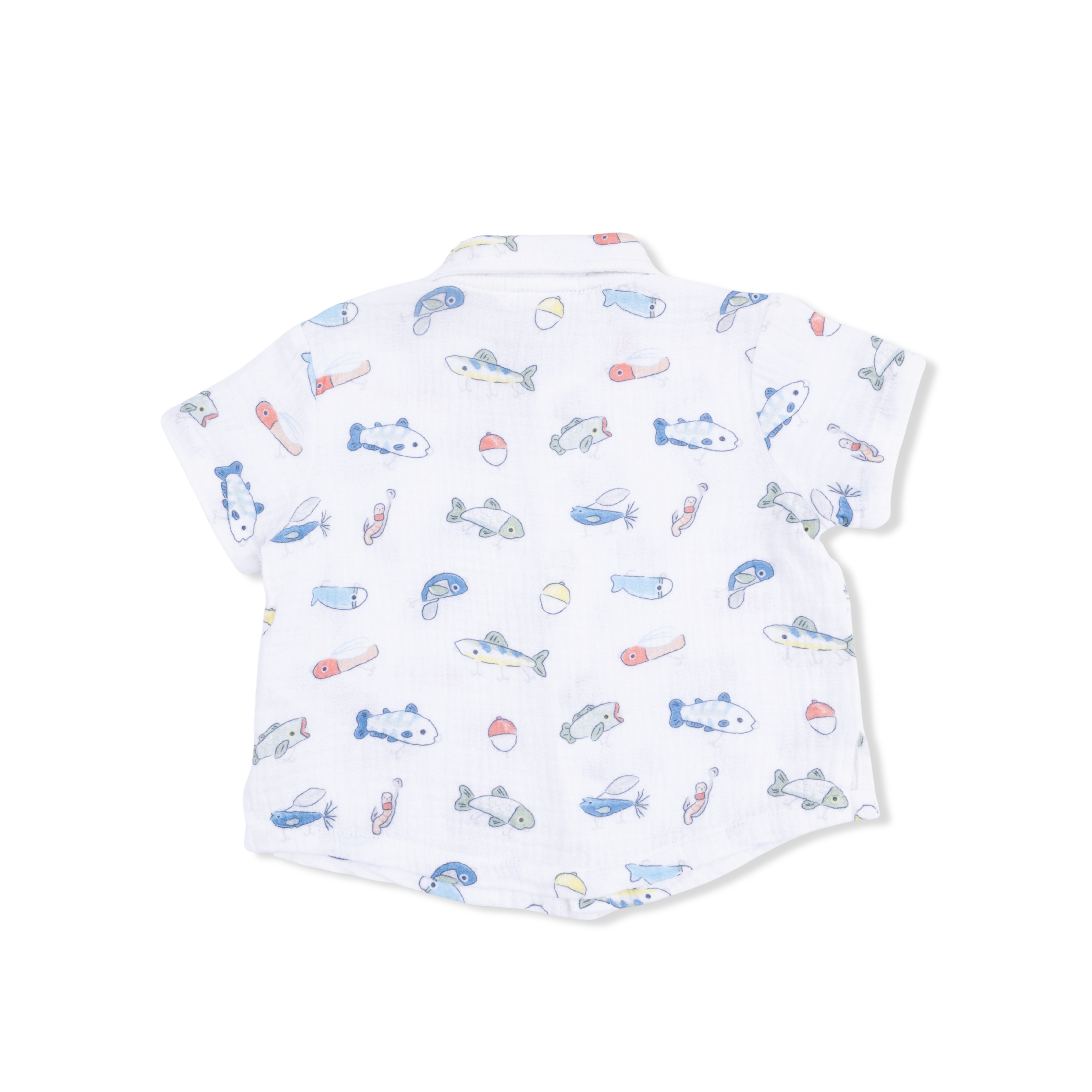 Fishing Lures - Polo Button Up with Casual Short