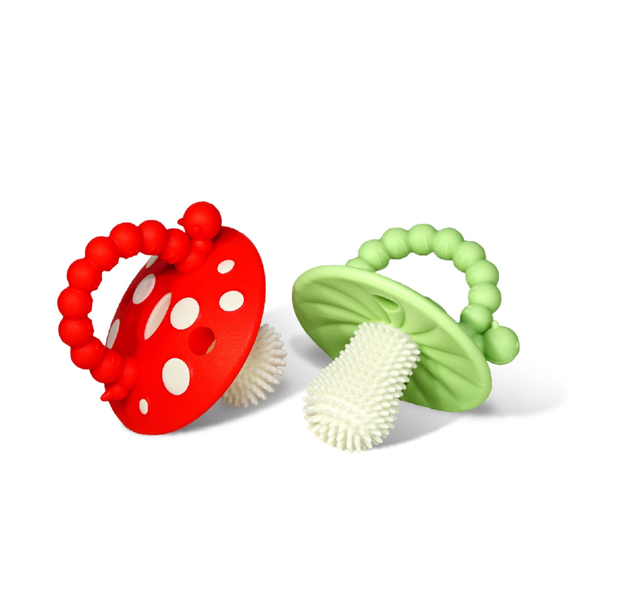 Chompy Mushroom Silicone Teether - 2PK