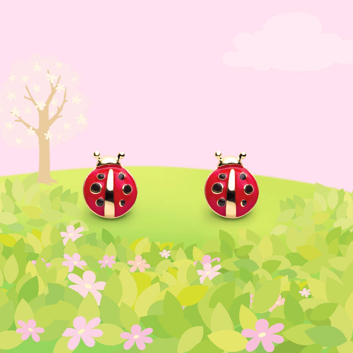 Little Ladybug | Cutie Stud Earrings for Girls