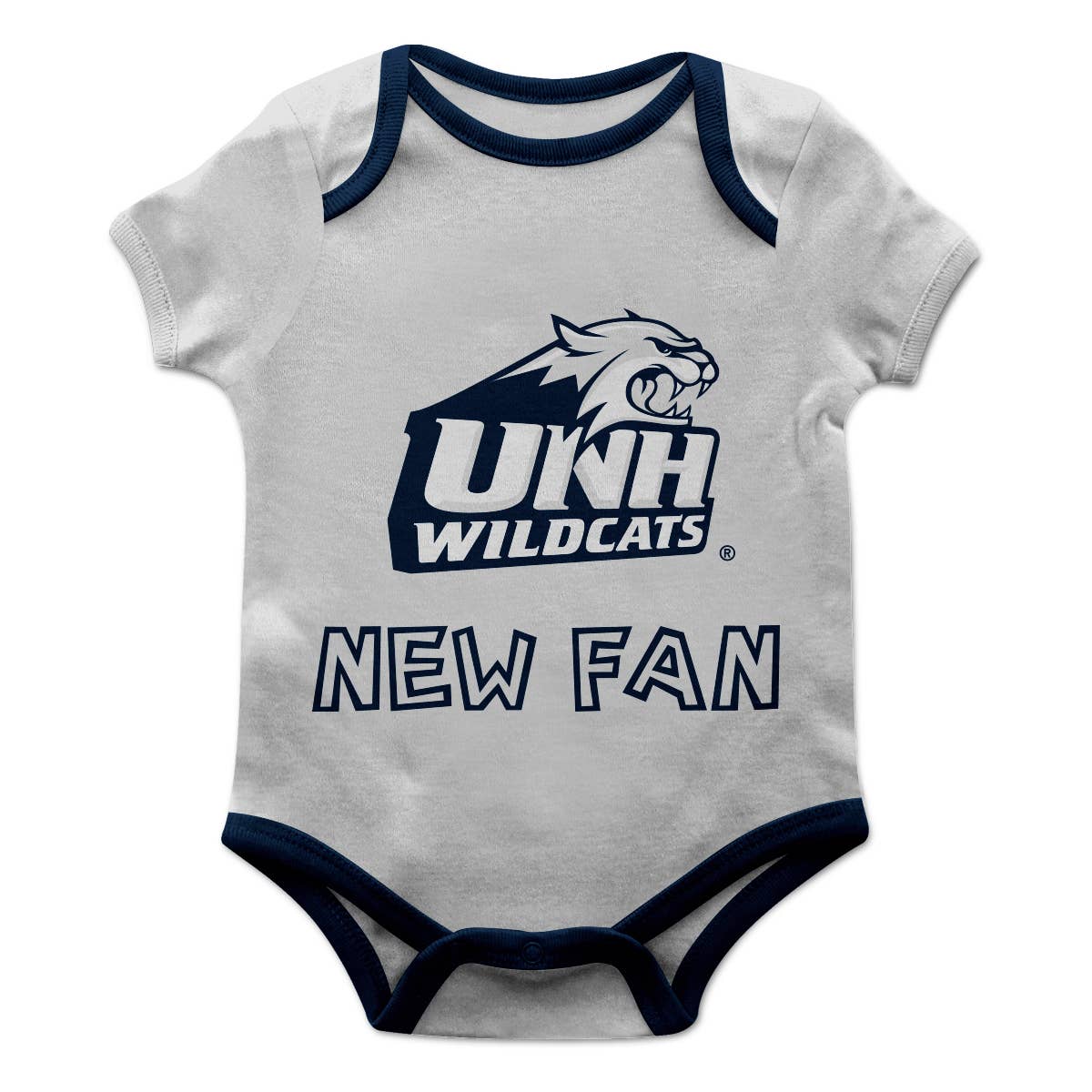 New Hampshire Wildcats Game Day Short Sleeve Onesie New Fan