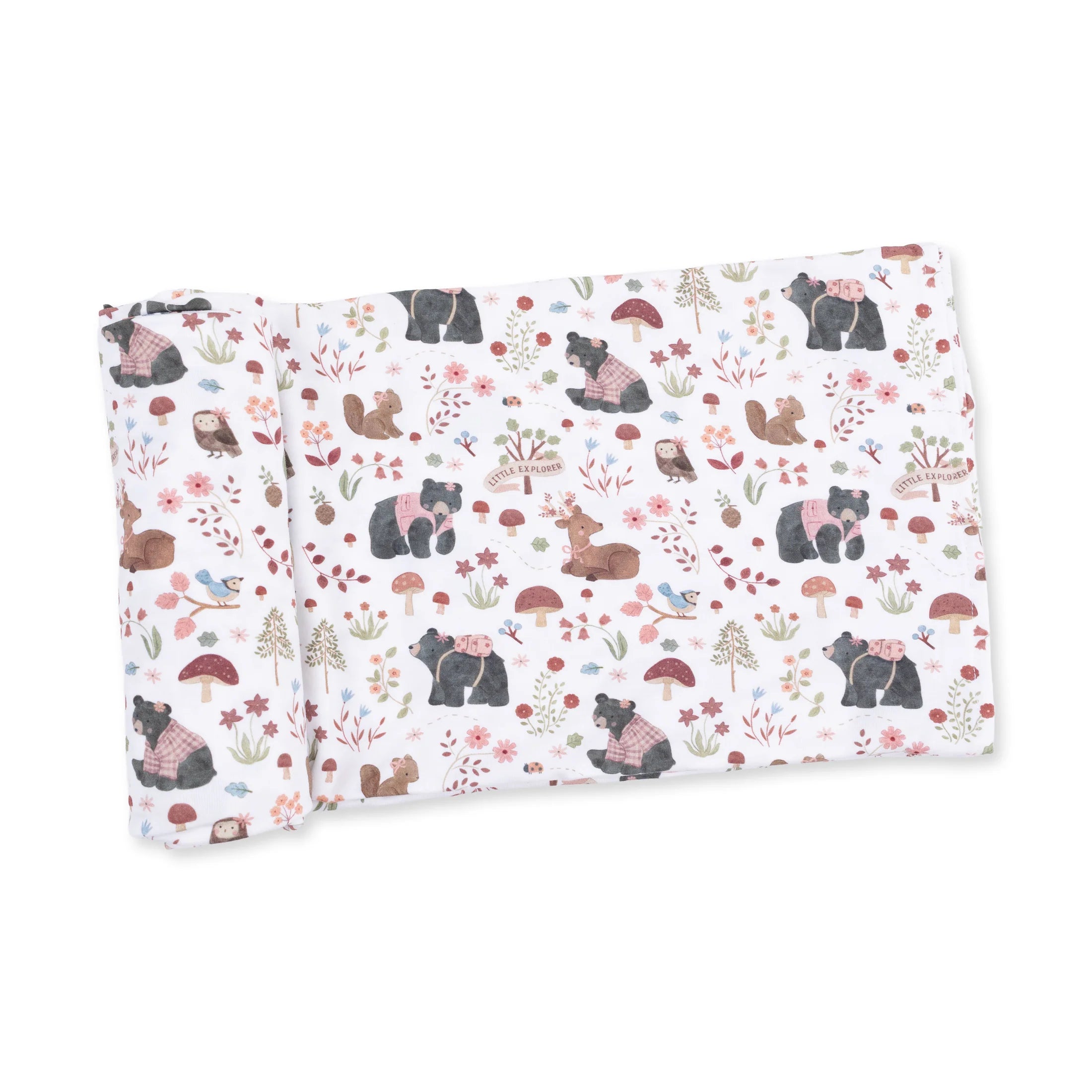 Swaddle - Southern Woodland Animals Pink