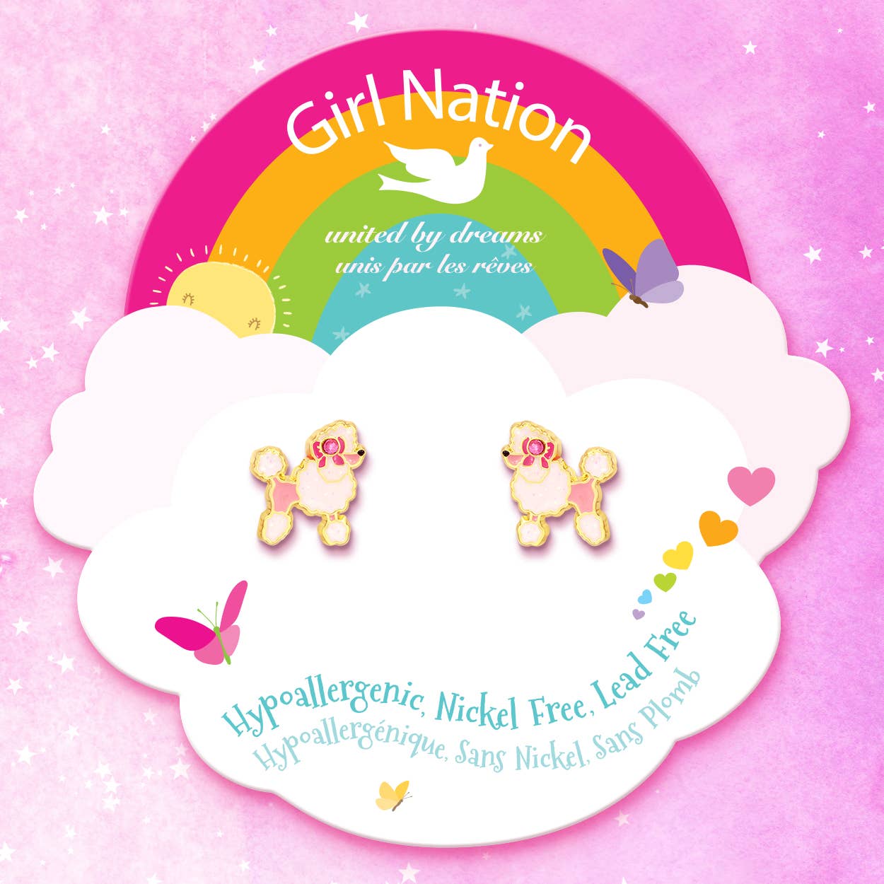 Pretty Poodle | Cutie Stud Earrings | Hypoallergenic