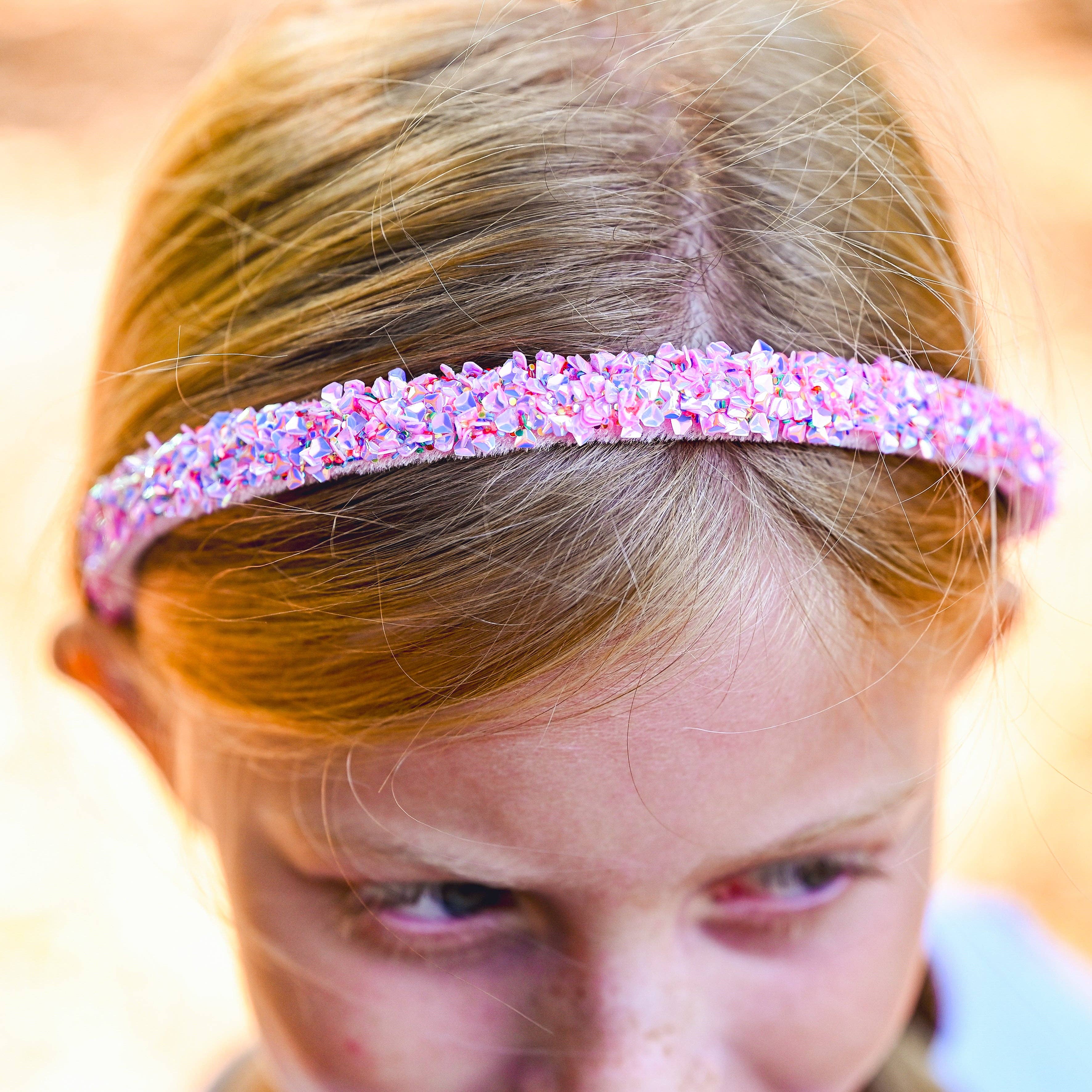Thin Sequin Headband - Non Slip Hair Accessories for Kids