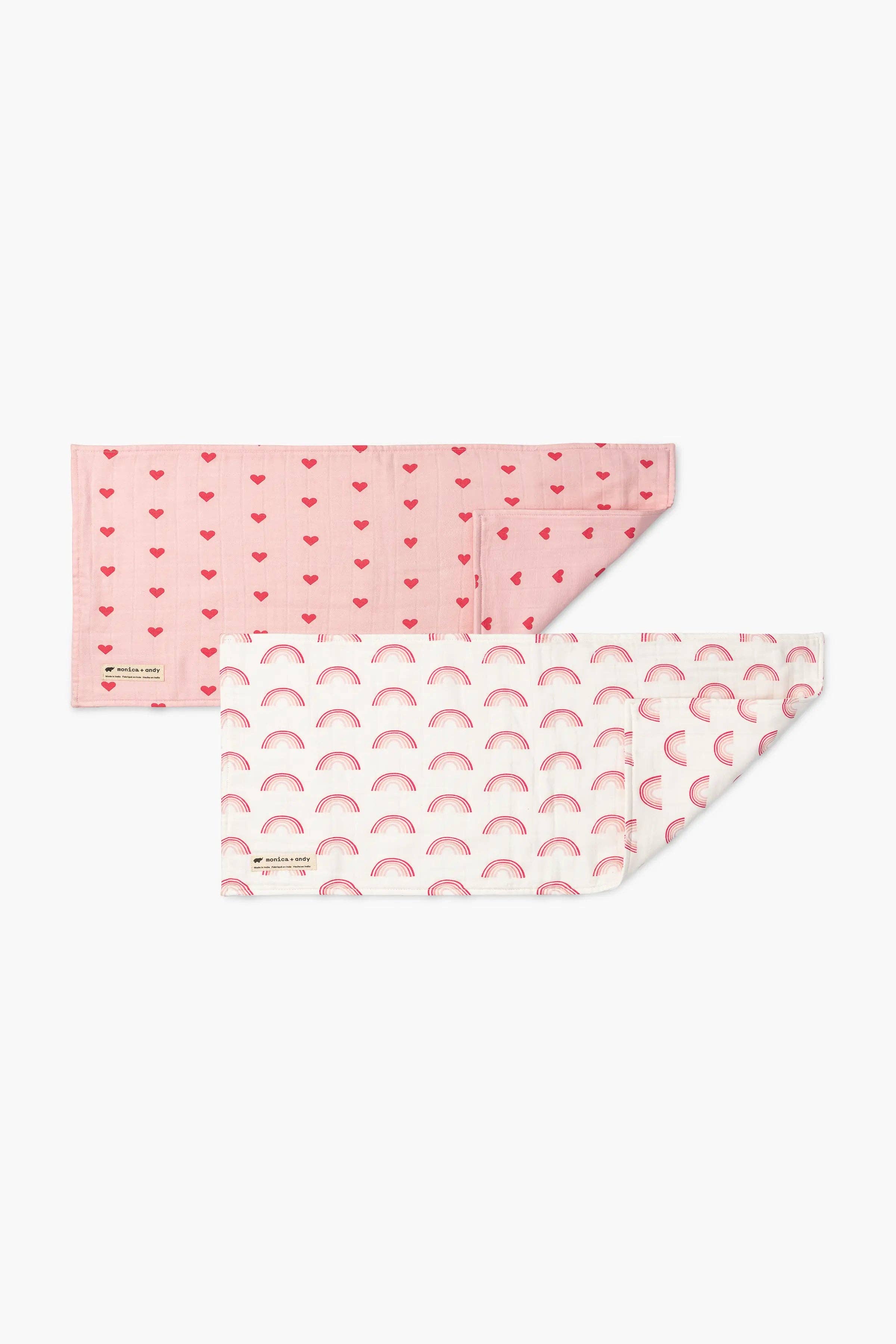 2-Pack Muslin Baby Burp Cloths_Pinks