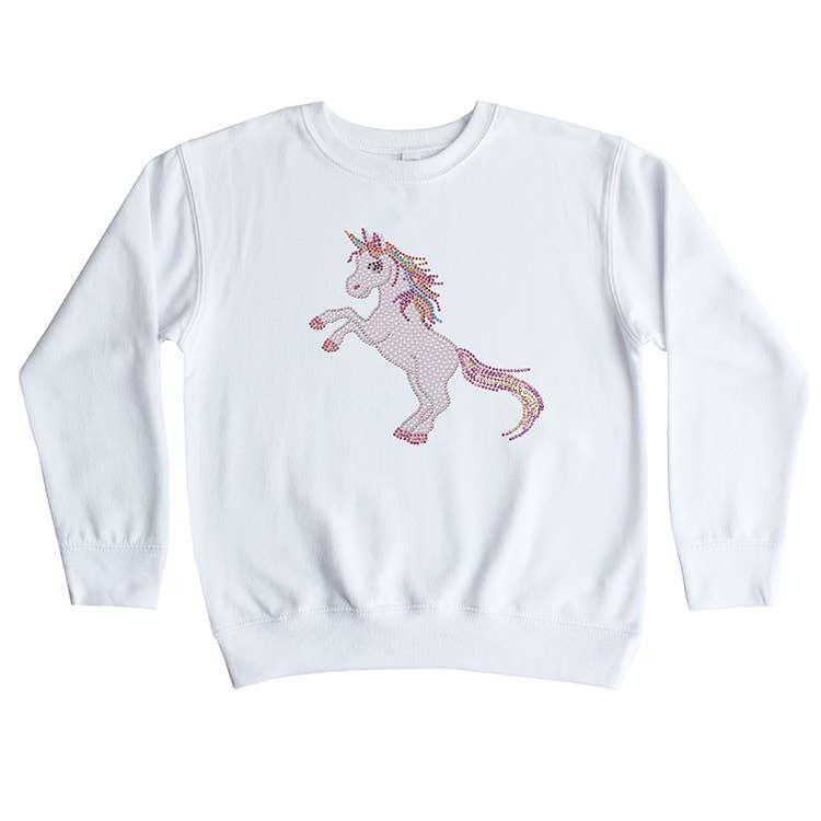 Beaded Unicorn  Sweatshirt