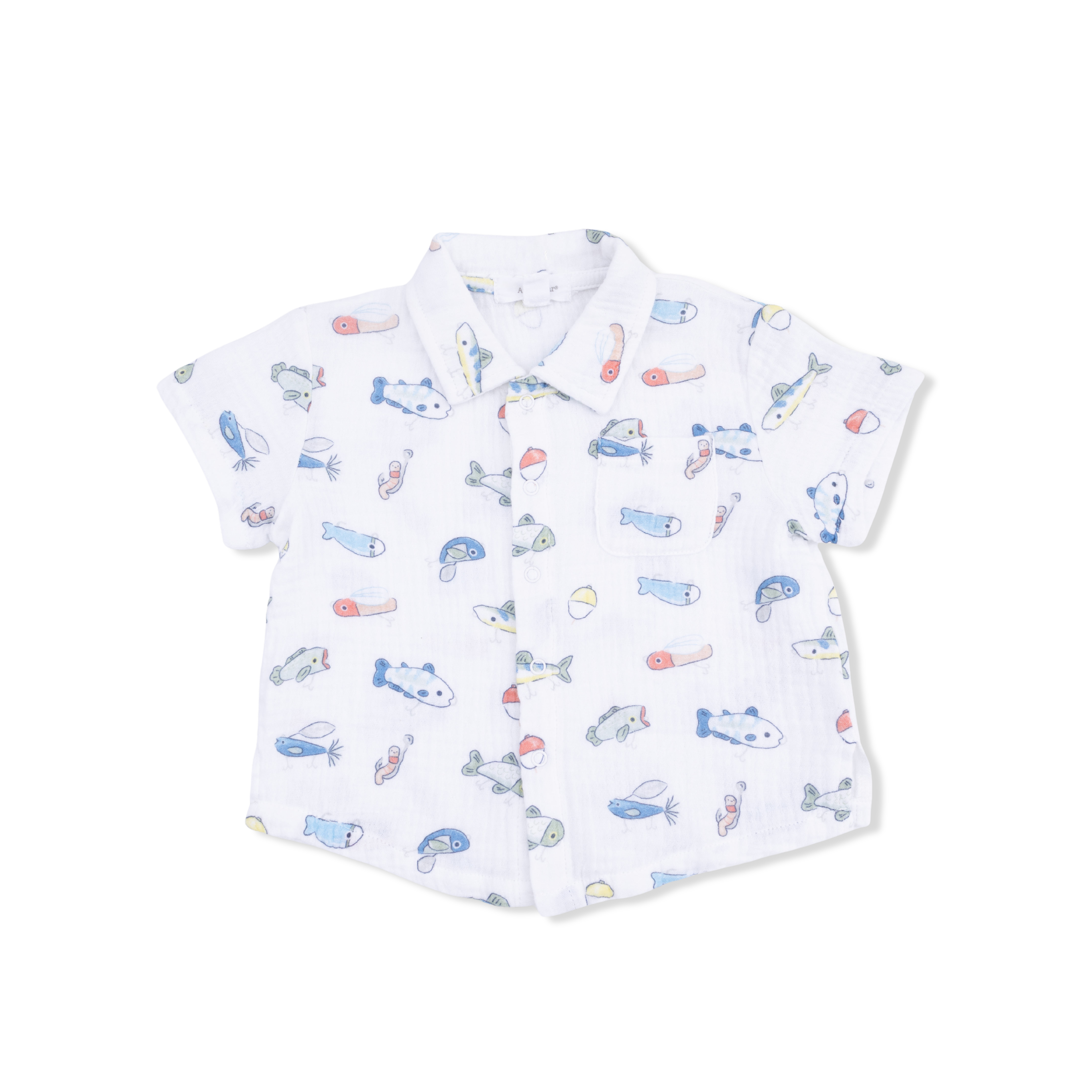 Fishing Lures - Polo Button Up with Casual Short