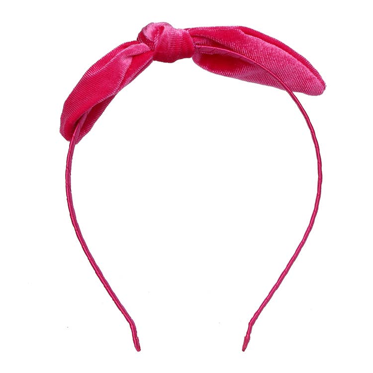 Velvet Bow Headband