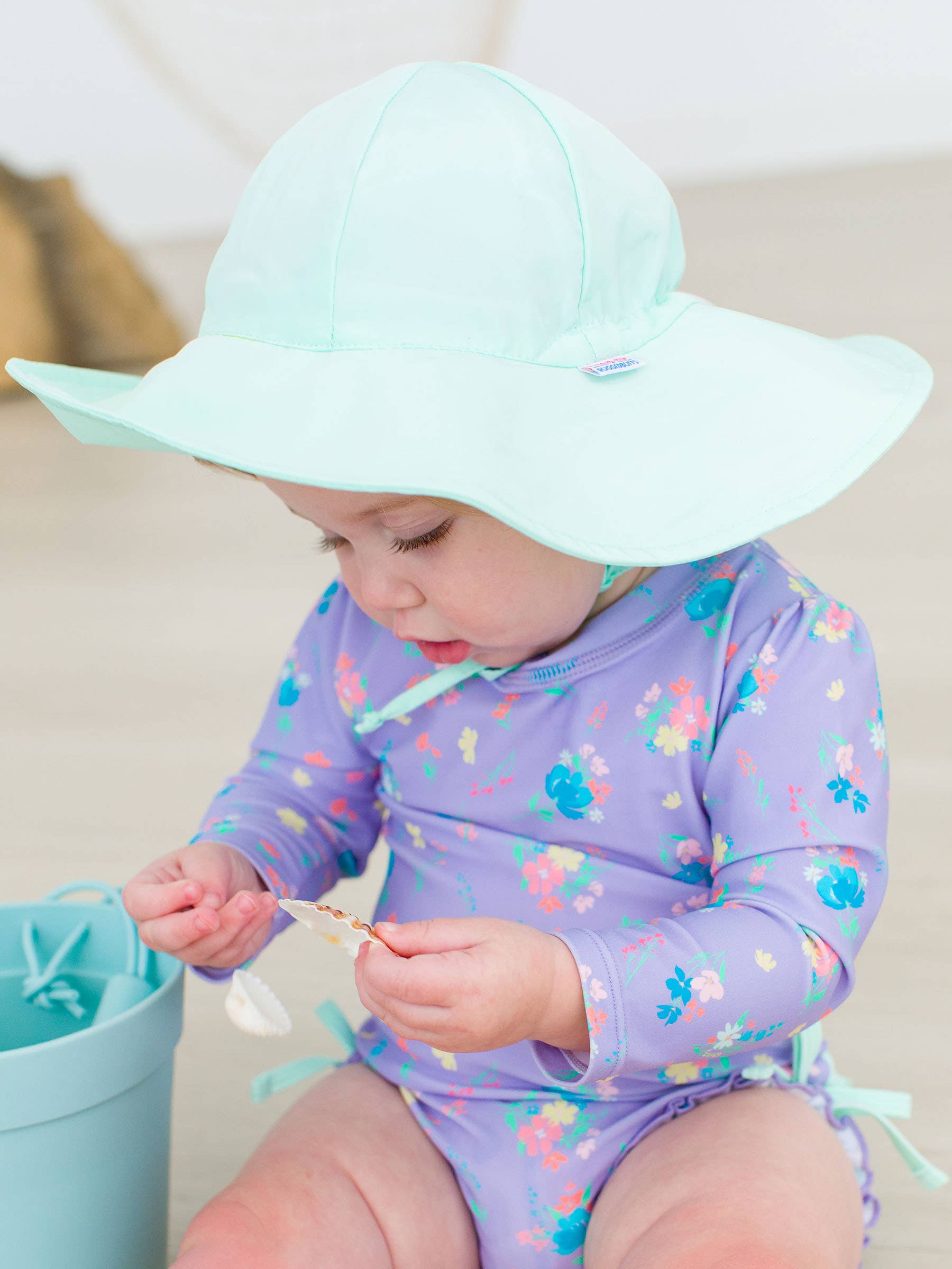 Kids Mint Sun Protective Hat