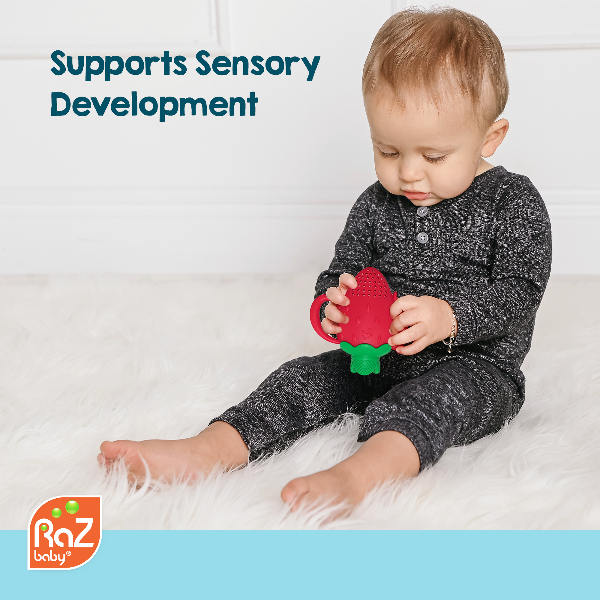 Fruitique Feeder & Teether - Strawberry