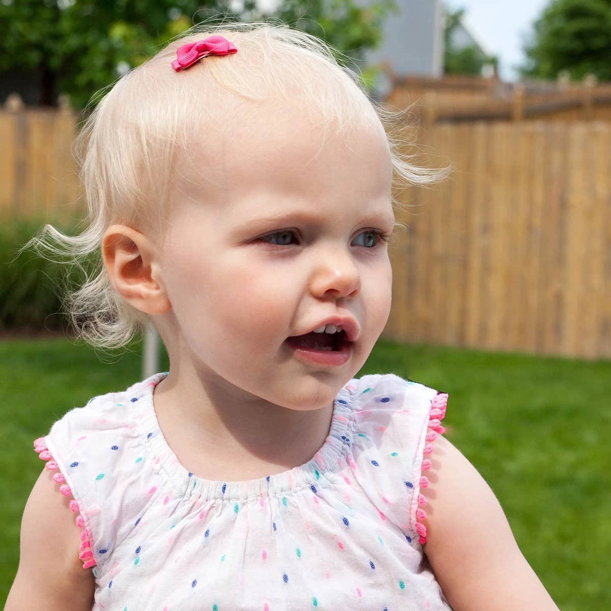 Mini Wisp 5 Tiny Tuxedo Bows on Snap Clips - Figment