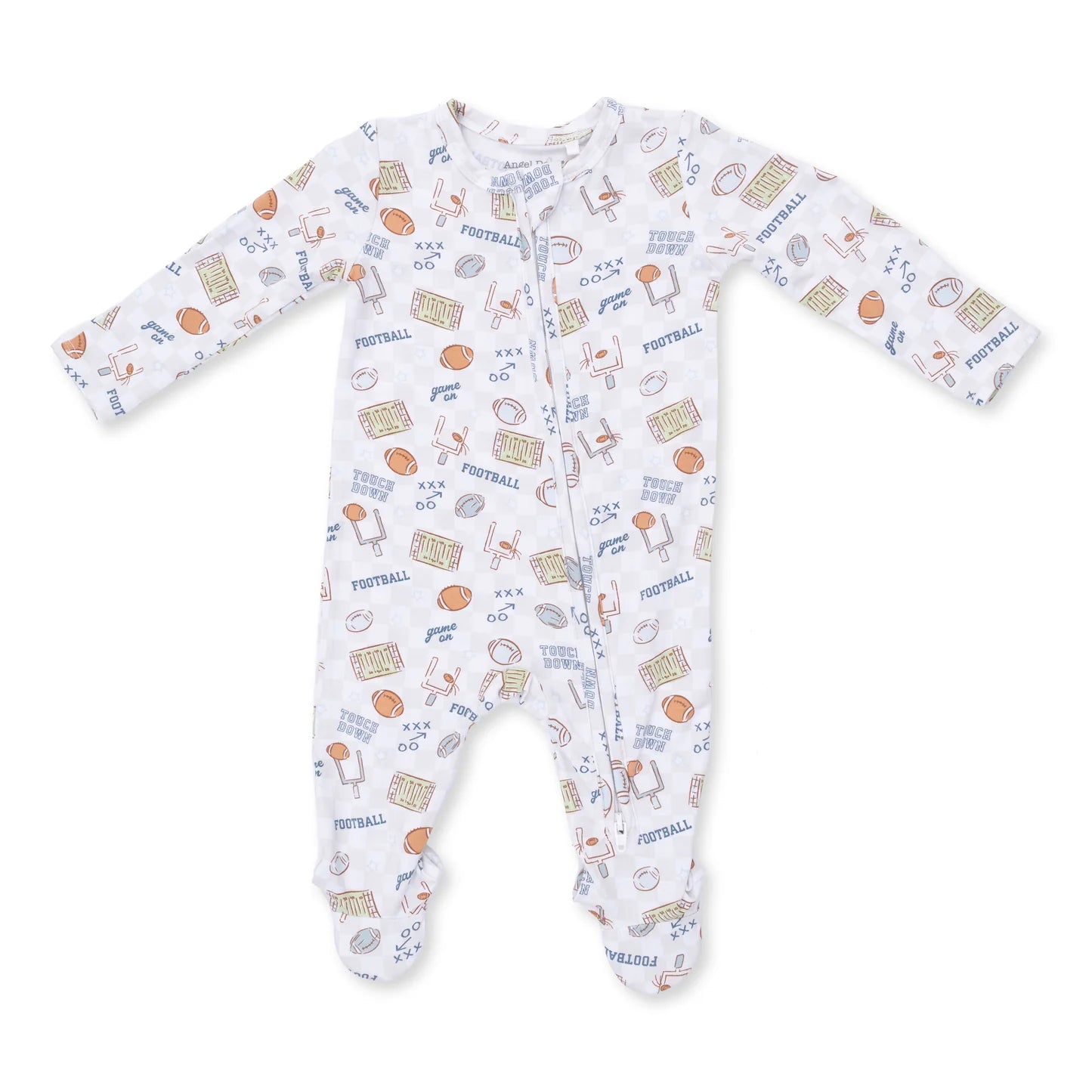 2 Way Zipper Footie - Football Check