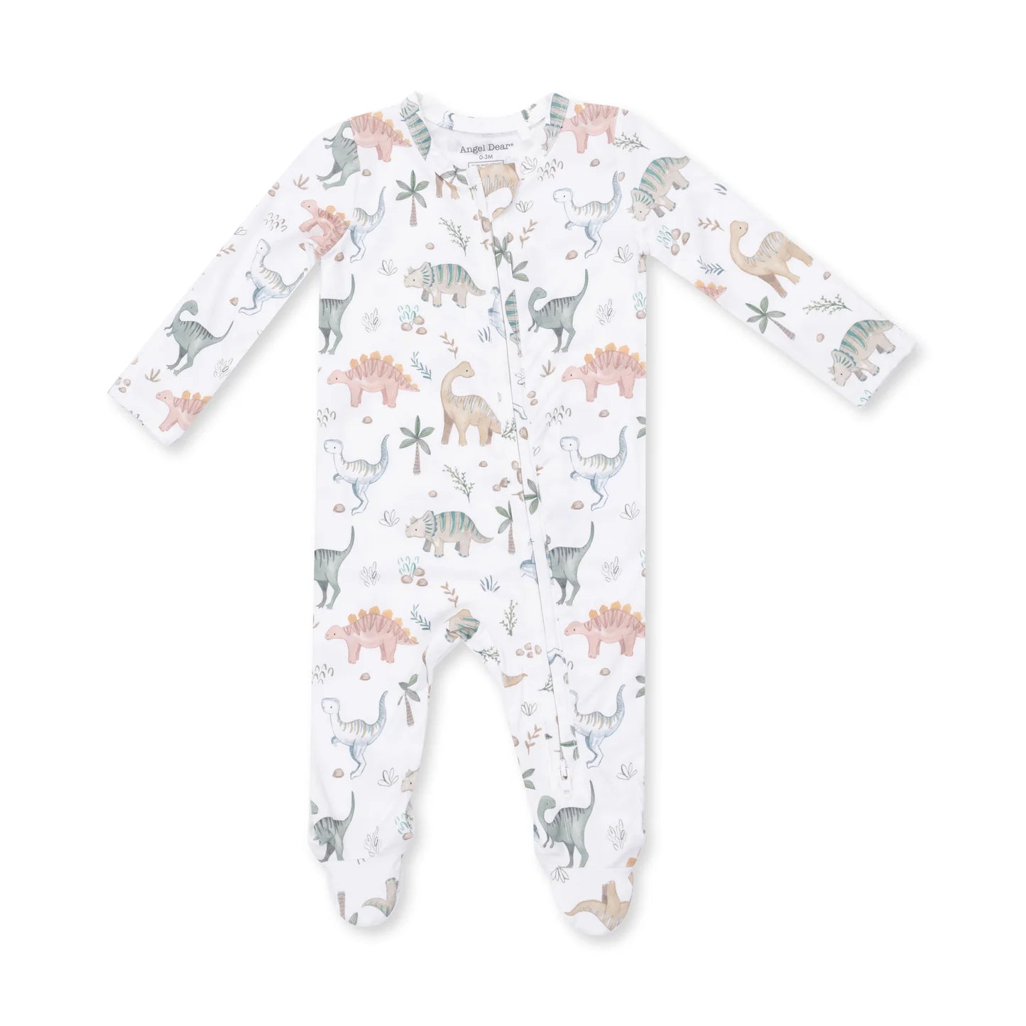 2 Way Zipper Footie - Sweet Baby Dinos