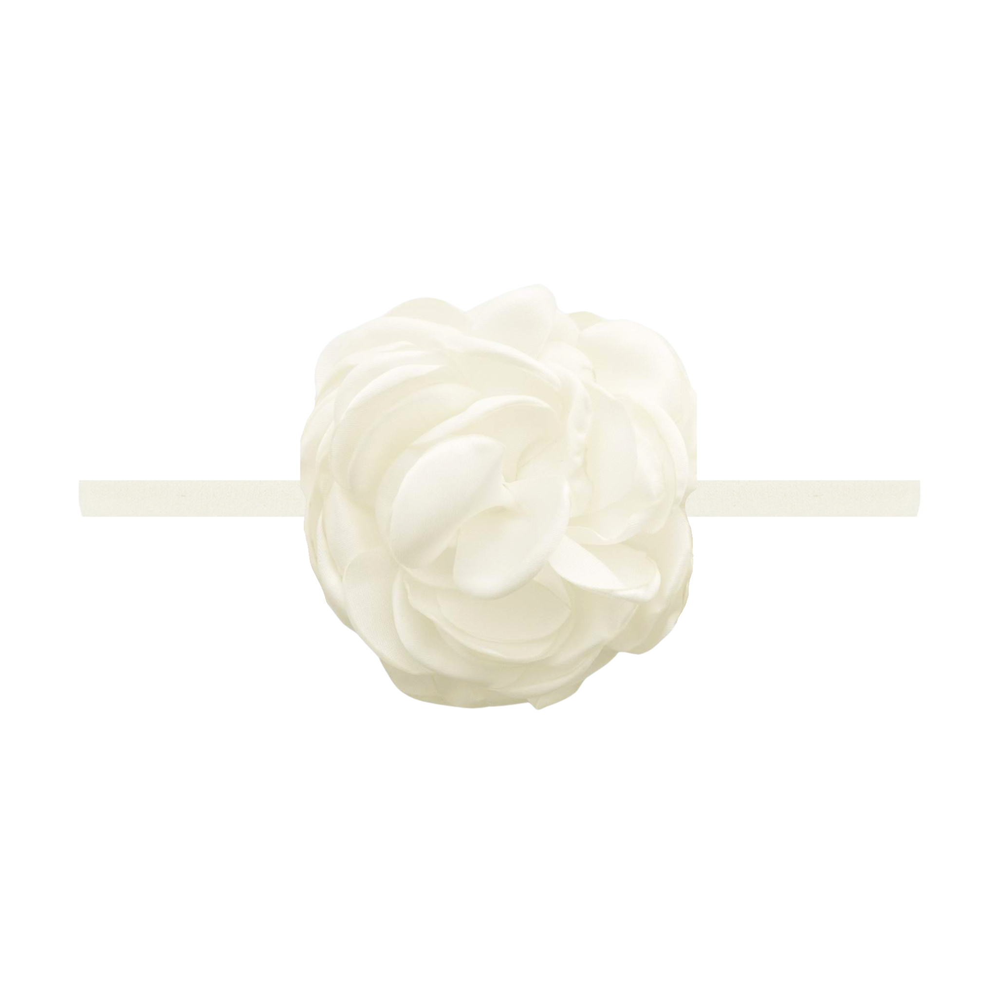Silk Ruffle Flower Skinny