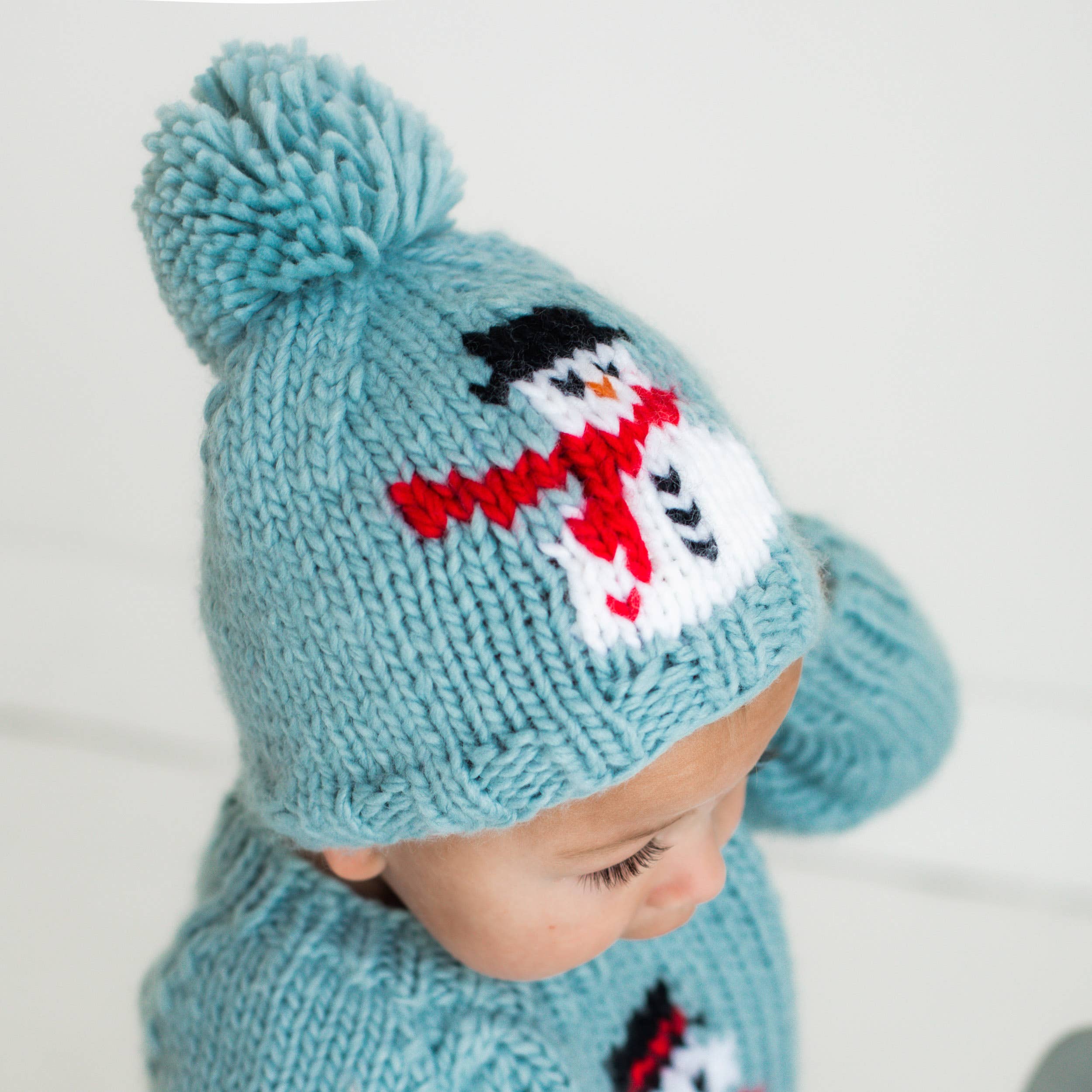 Frosty Snowman Surf Blue Beanie Hat SALE