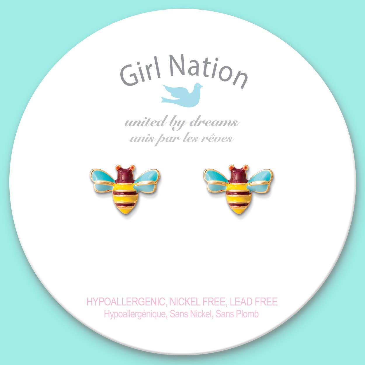 Buzzing Bee | Cutie Stud Earrings for Kids
