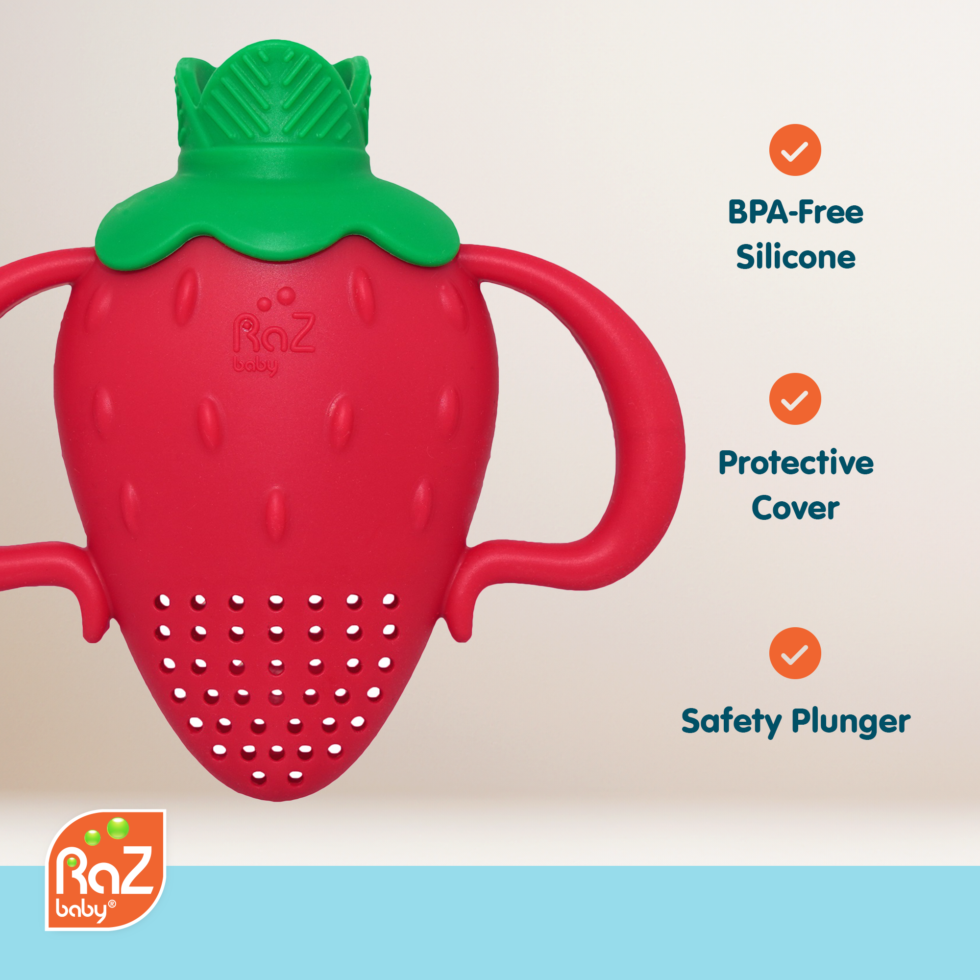 Fruitique Feeder & Teether - Strawberry