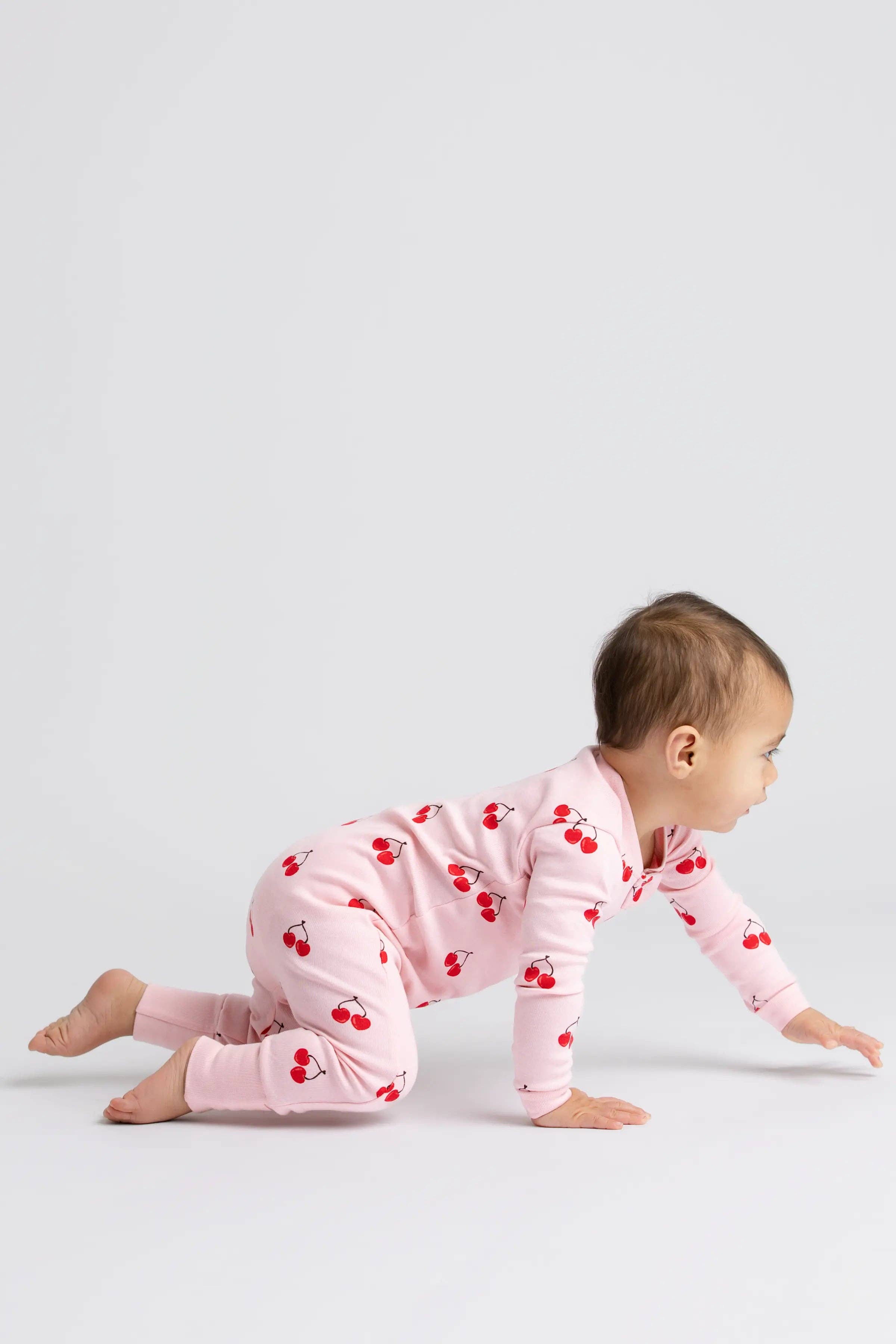 One-Piece Baby Pajamas_Cherry in Love