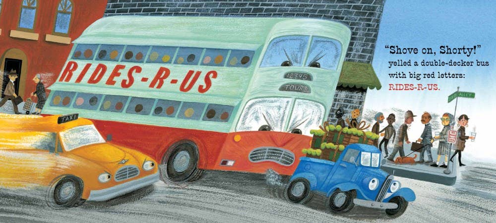 Little Blue Truck Leads the Way Board Book: Alice Schertle