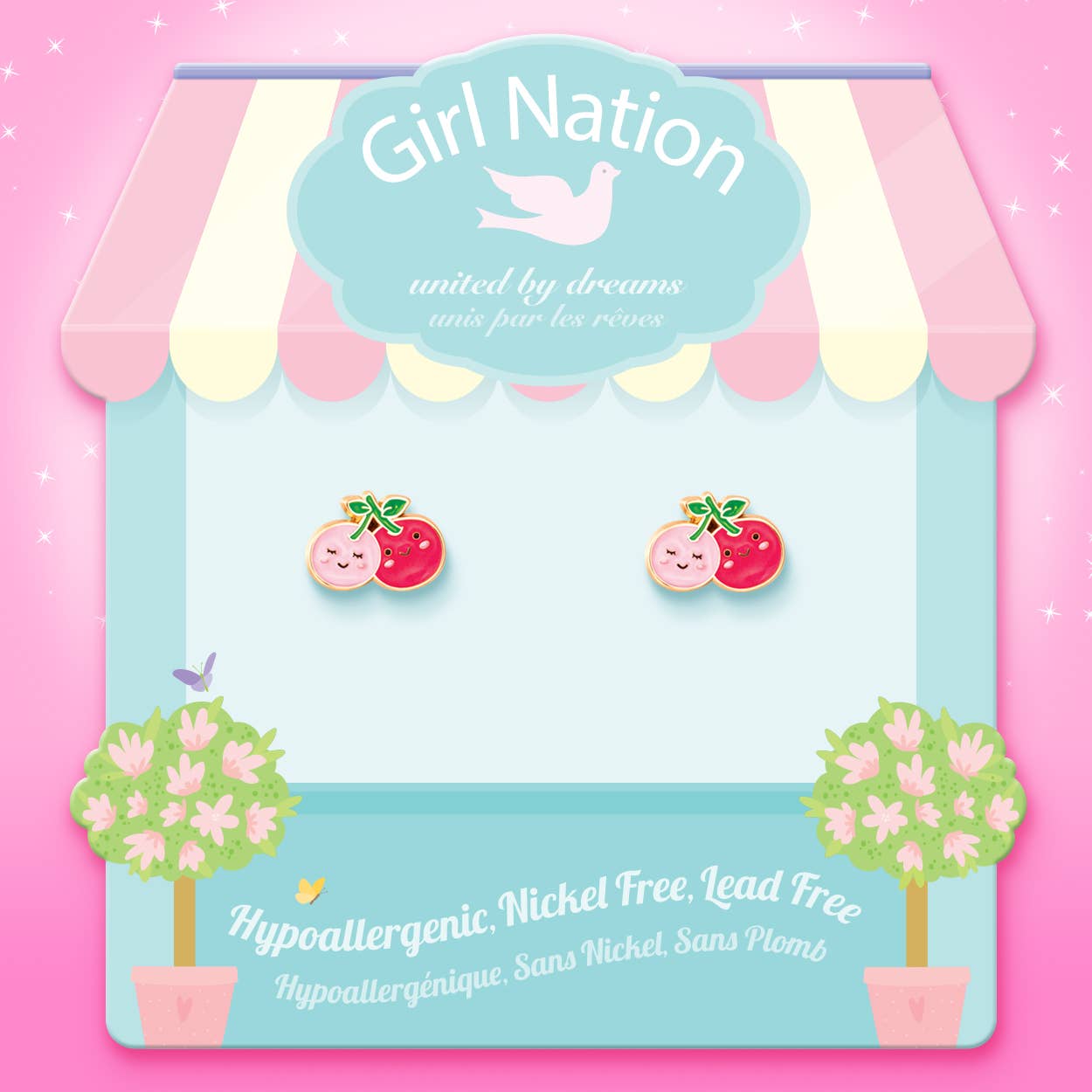 I Cherry-ish You | Cutie Stud Earrings for Children
