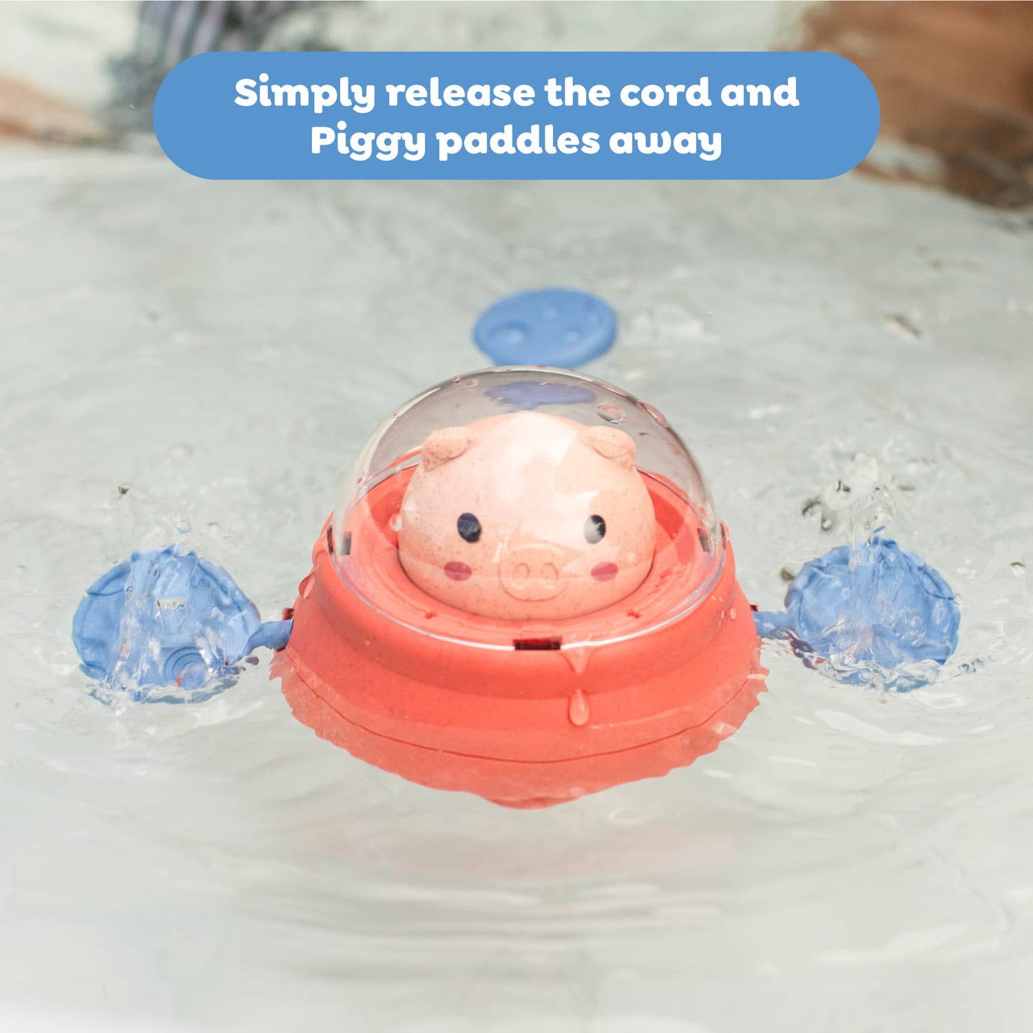 Bath Paddle Ship - Space Piggy