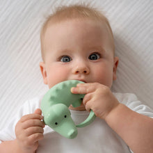 Load image into Gallery viewer, Crocodile Natural Organic Rubber Teether, Rattle &amp; Bath Toy
