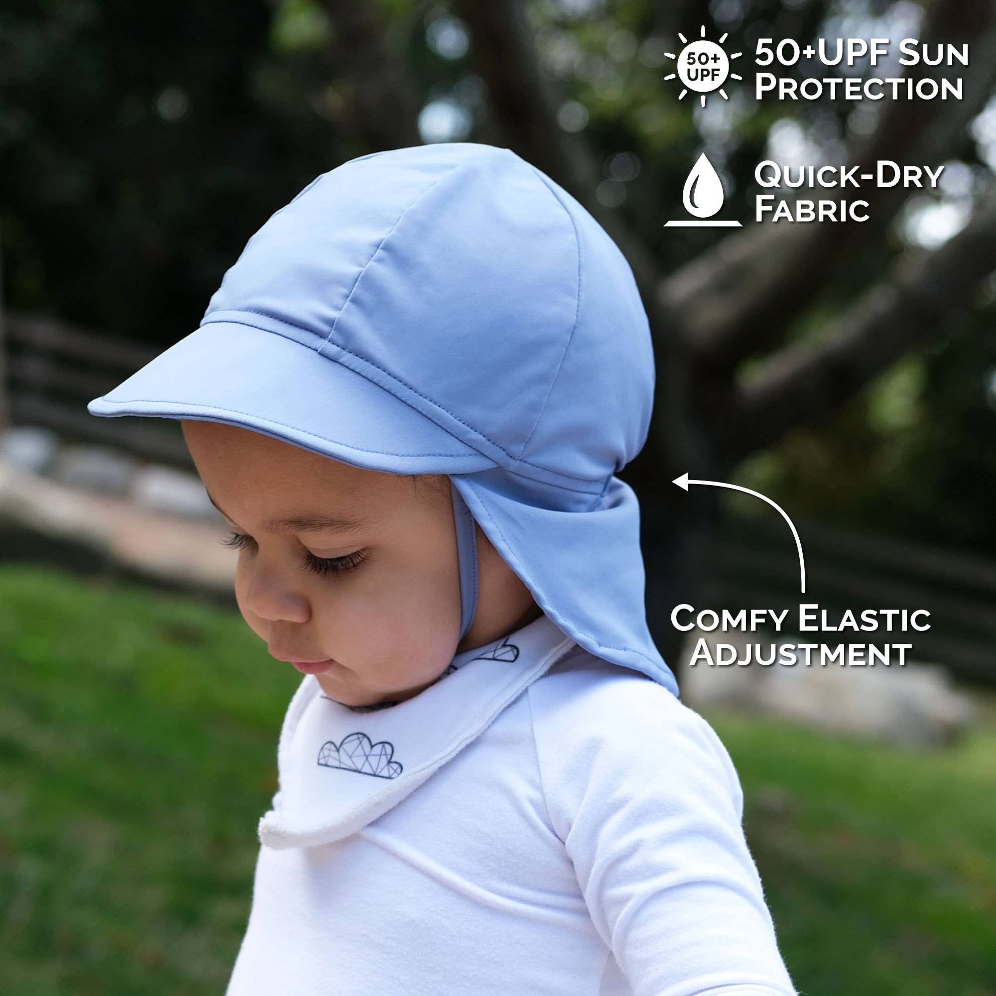 Blue Grey | Sun Soft UV Baby Cap