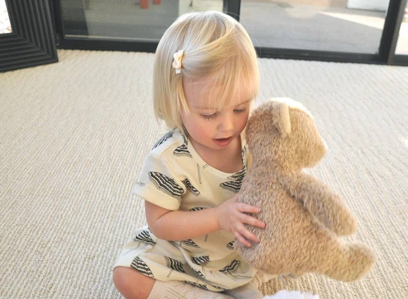 5 Tiny Tuxedo Bows on Snap Clips - Pixie