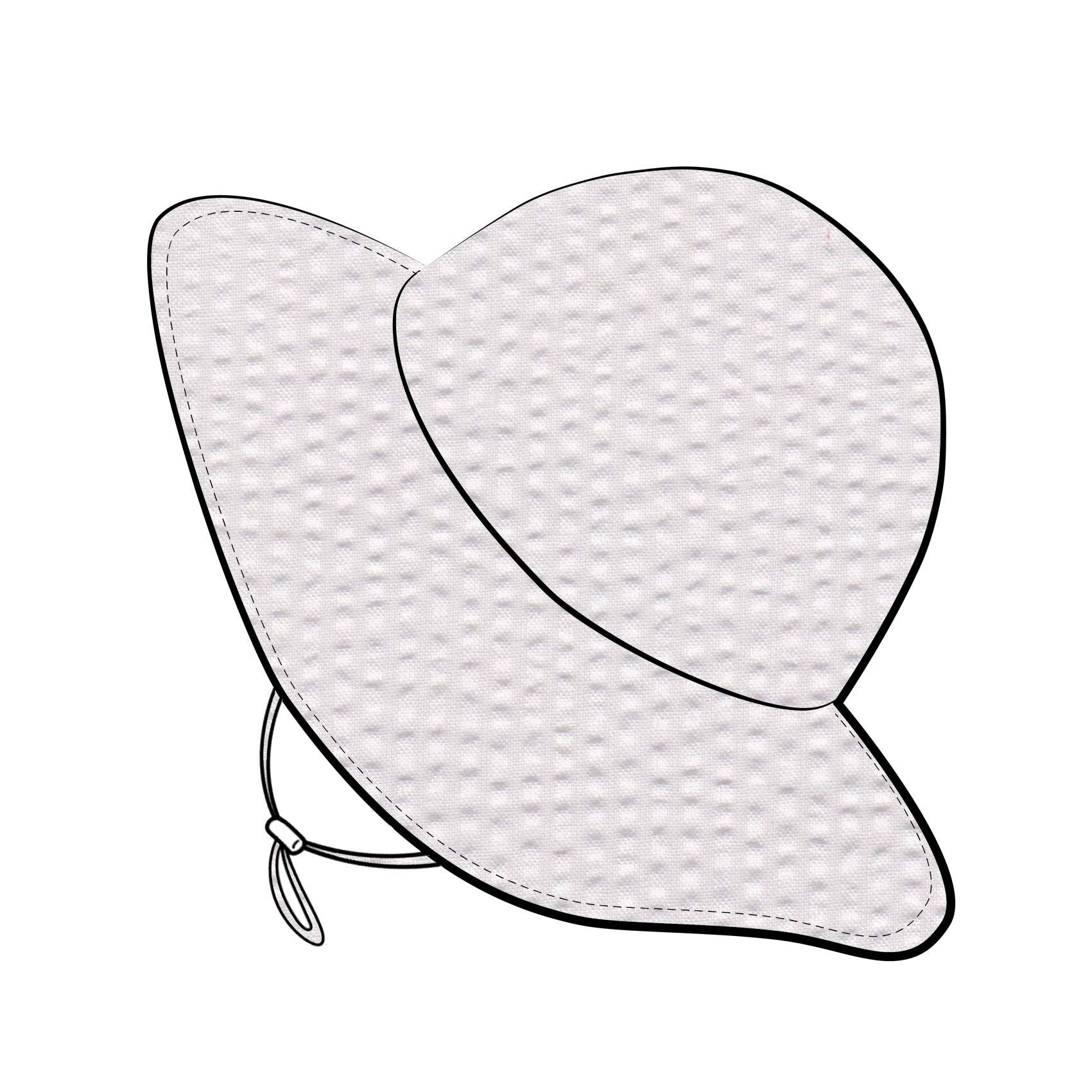White Sunhat UPF 50+ with Adjustable Breakaway Strap