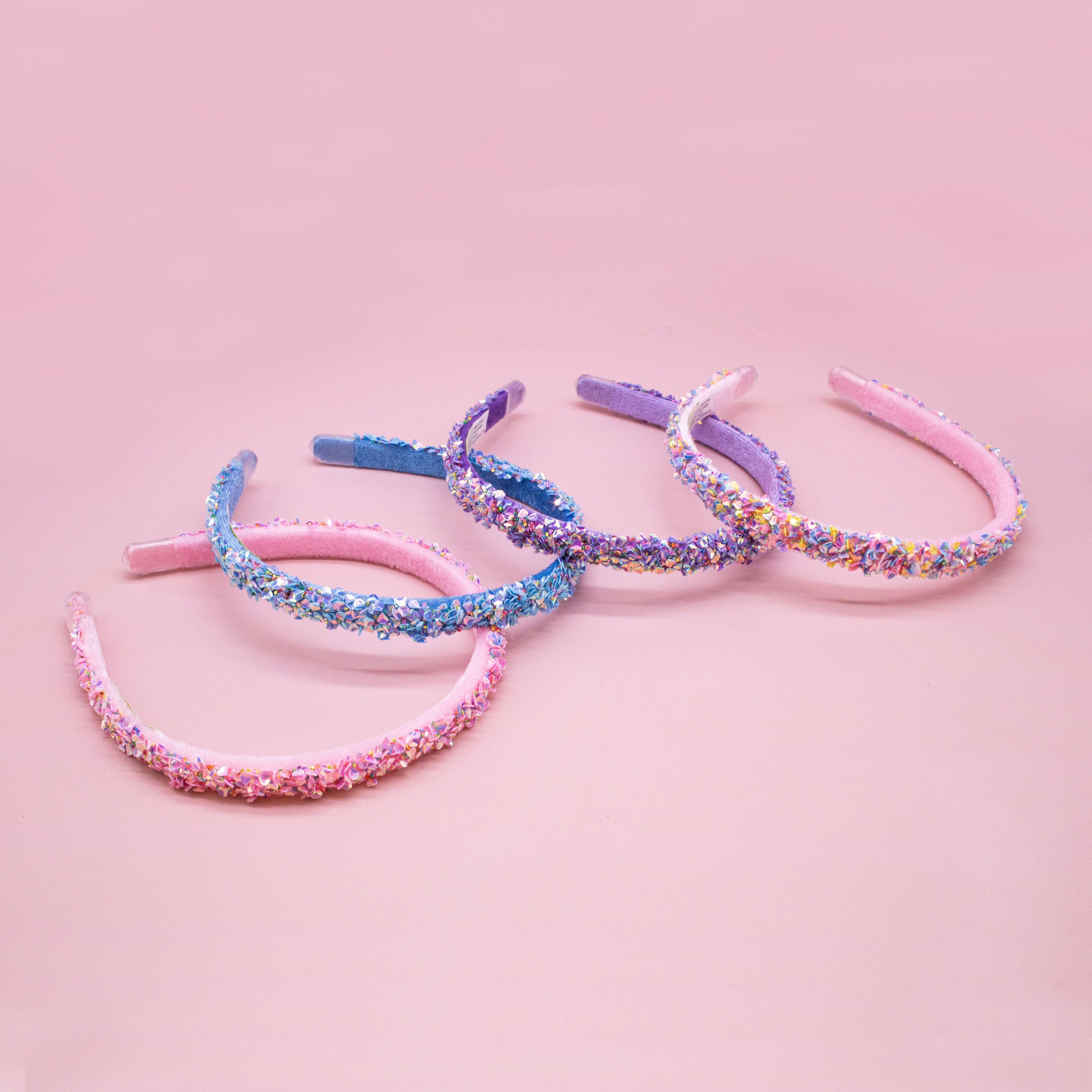 Thin Sequin Headband - Non Slip Hair Accessories for Kids