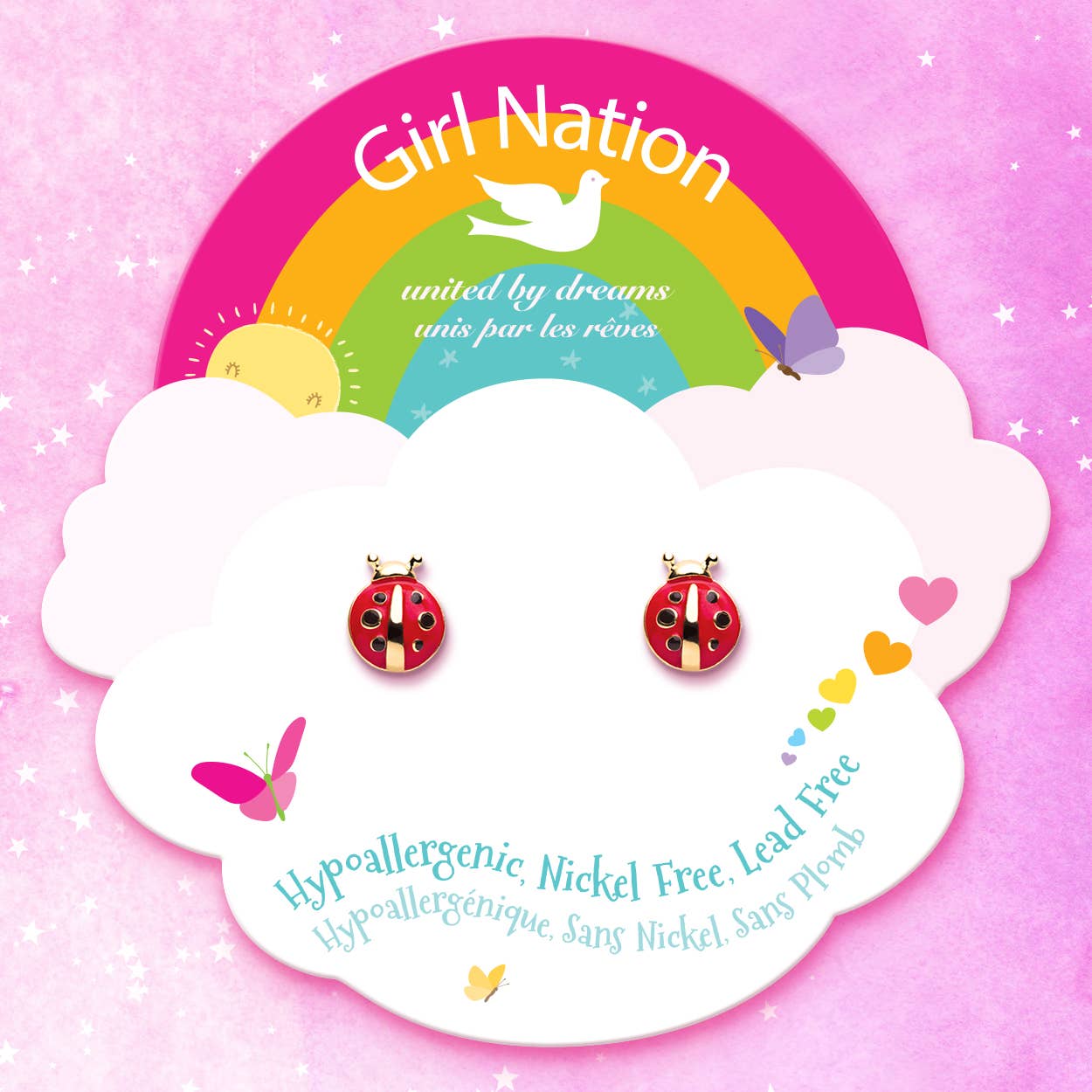 Little Ladybug | Cutie Stud Earrings for Girls