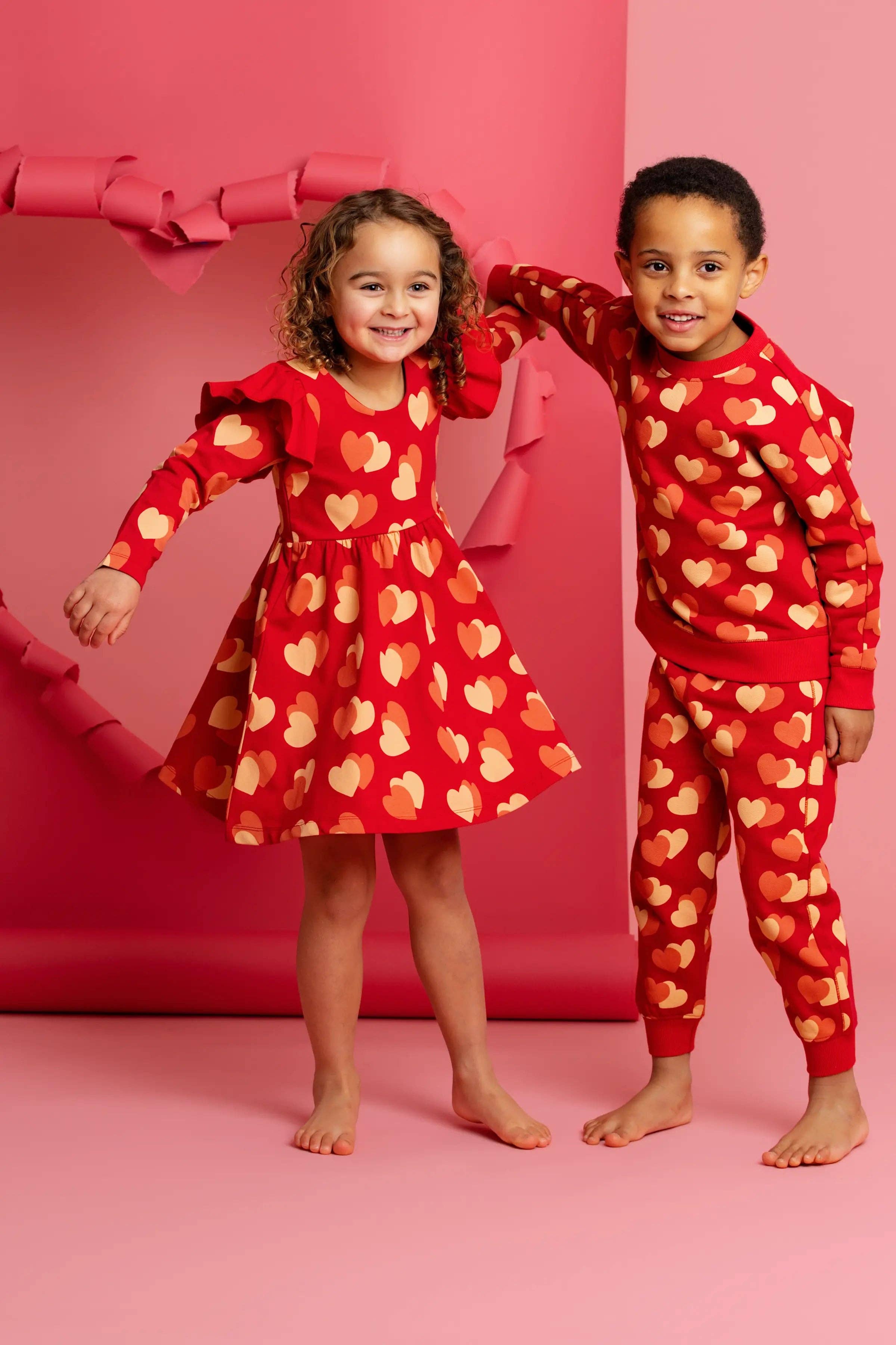 Valentine's Day Ruffle Let's Dance Dress_Flutter Hearts