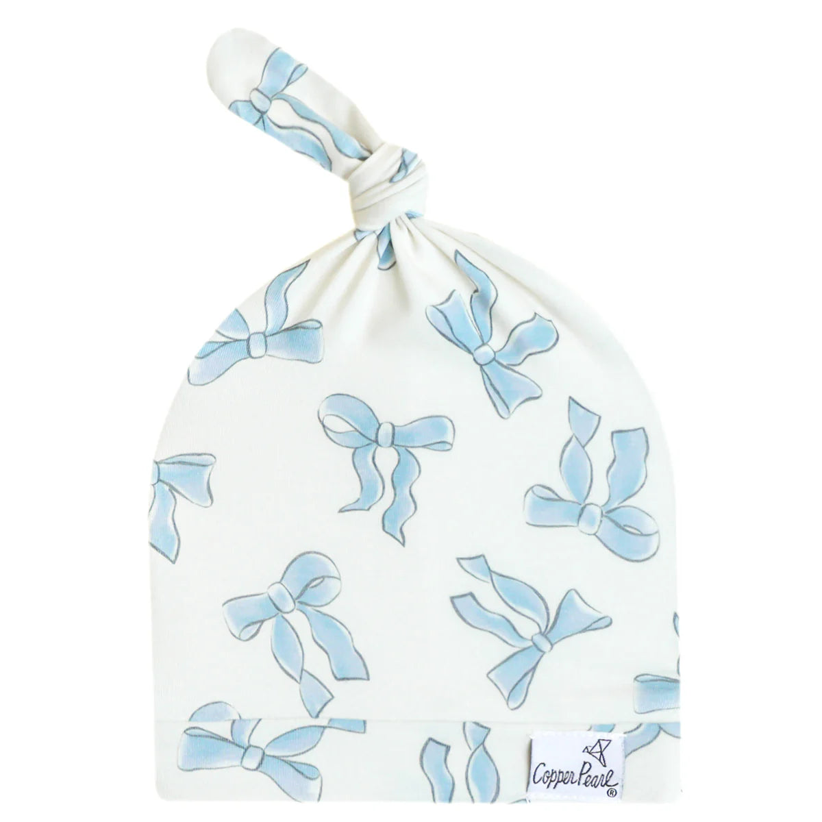 Copper Pearl Top Knot Hat