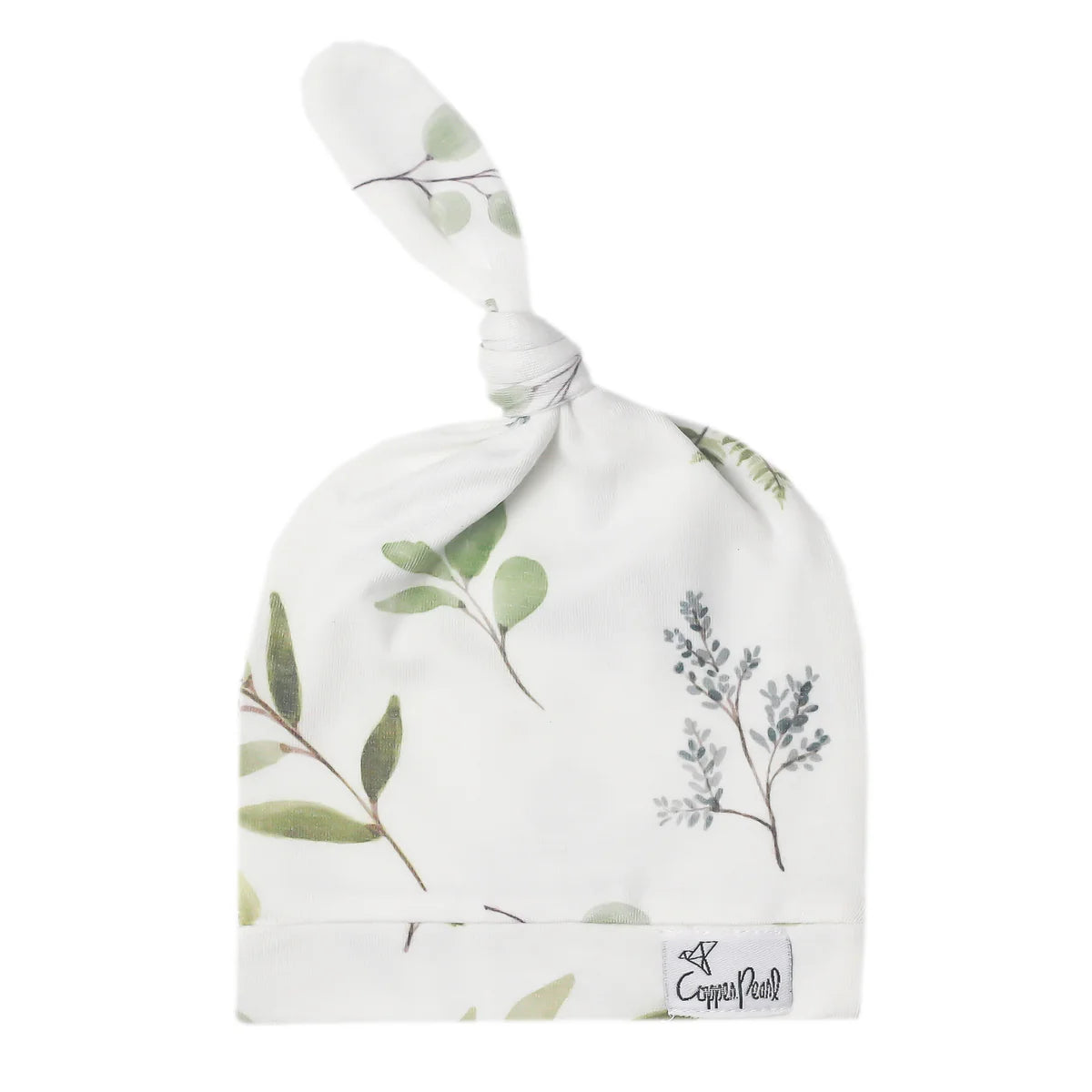 Copper Pearl Top Knot Hat