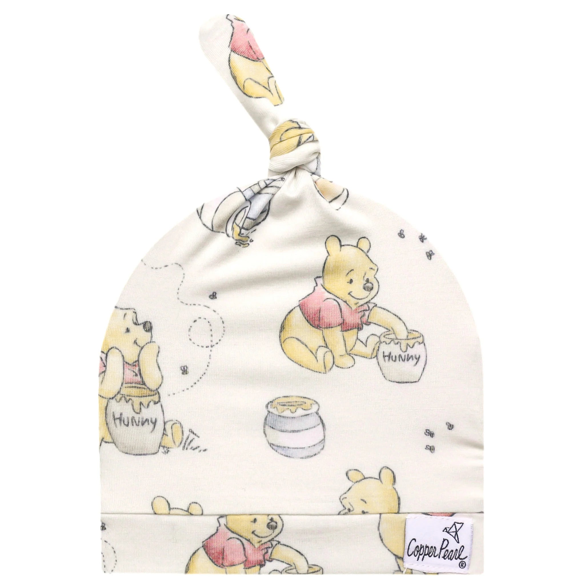 Copper Pearl Top Knot Hat