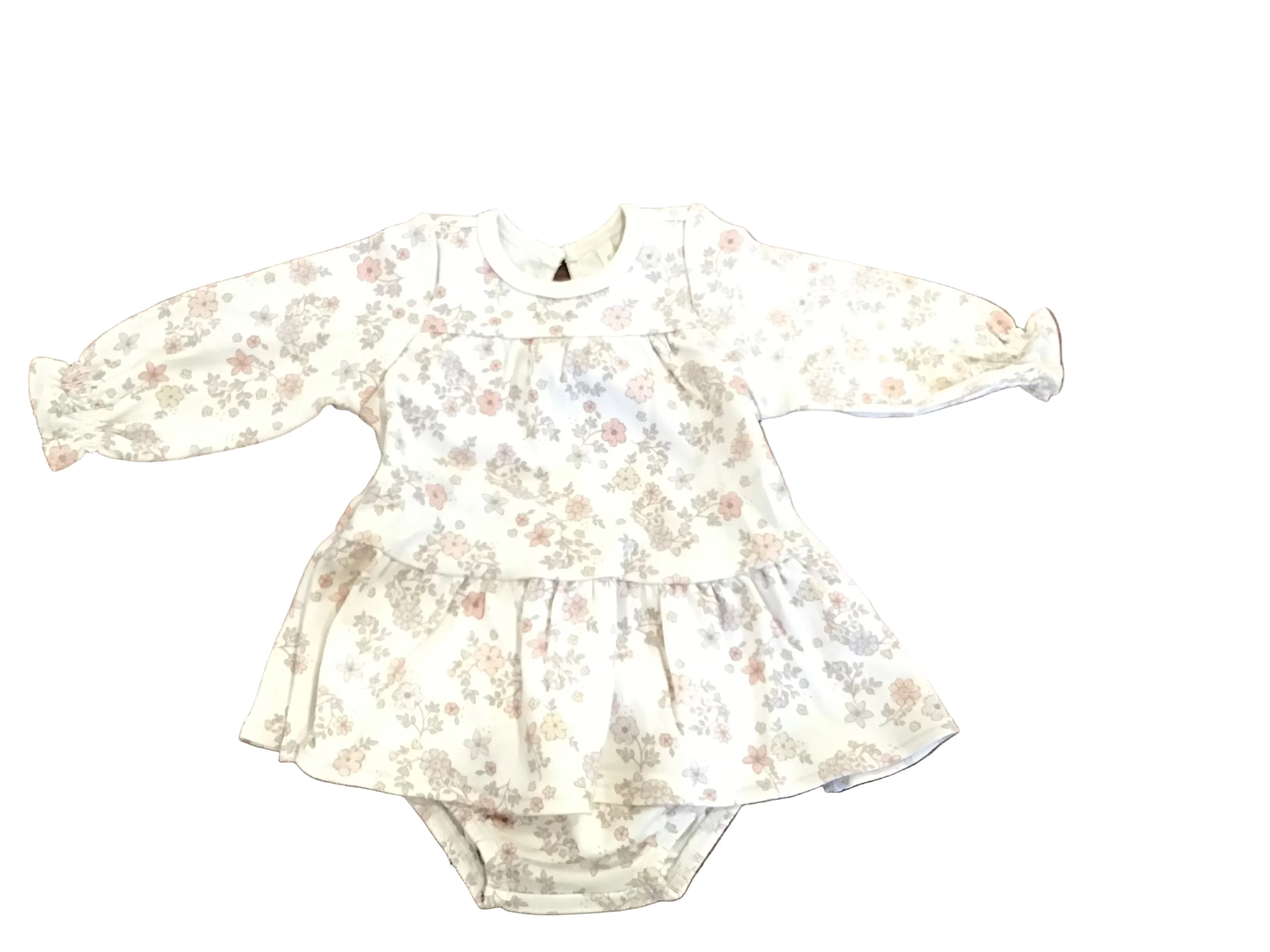 Tiered Jersey Dress || Floral Vine