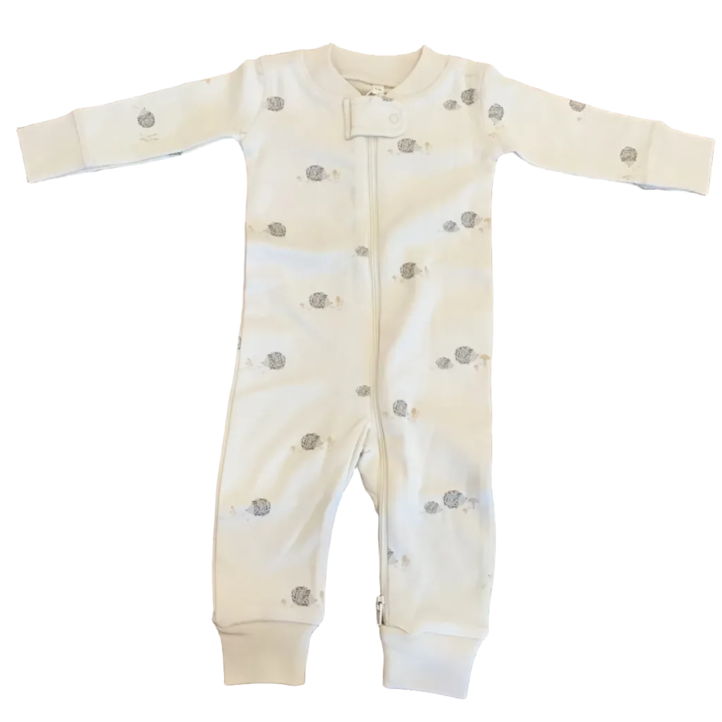 Zip Long Sleeve Sleeper || Hedgehog