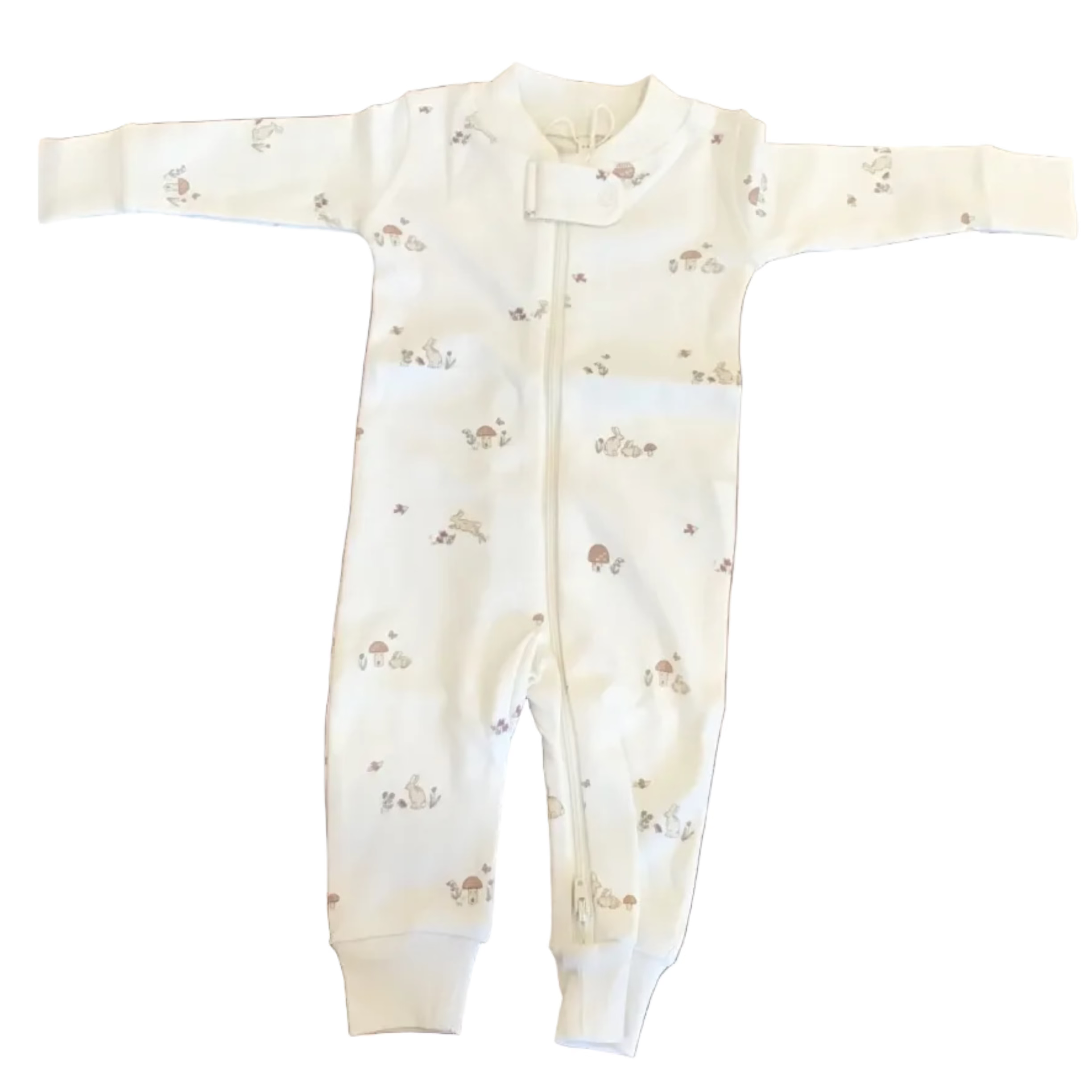 Zip Long Sleeve Sleeper || Bunnies