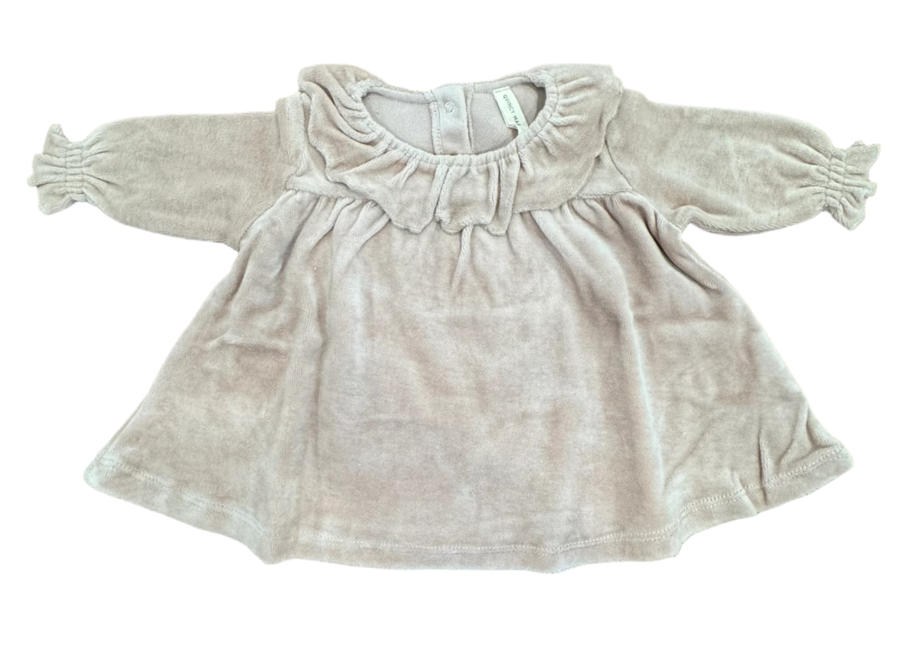 Quincy Mae Velour Baby Dress