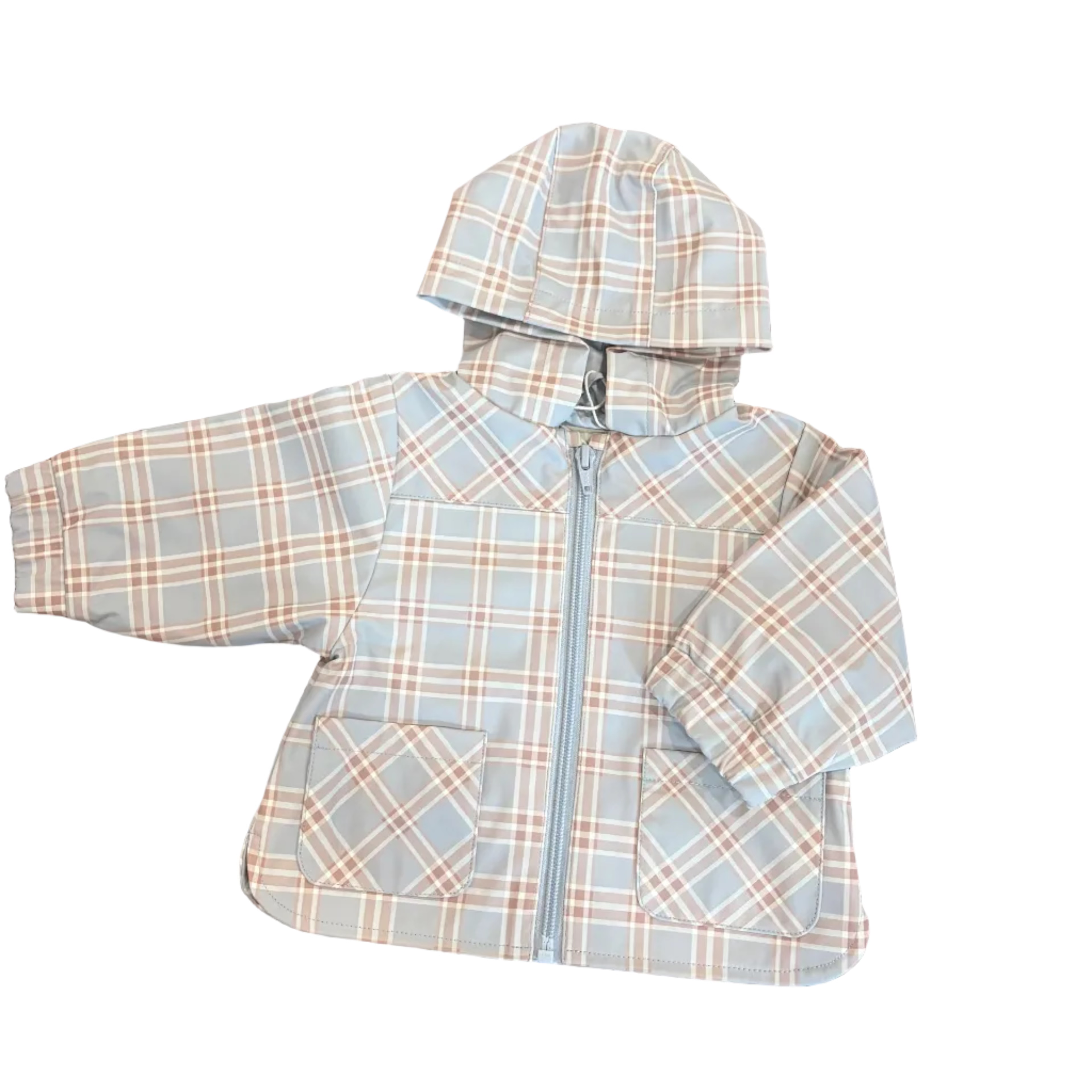 Rain Coat || Blue Plaid