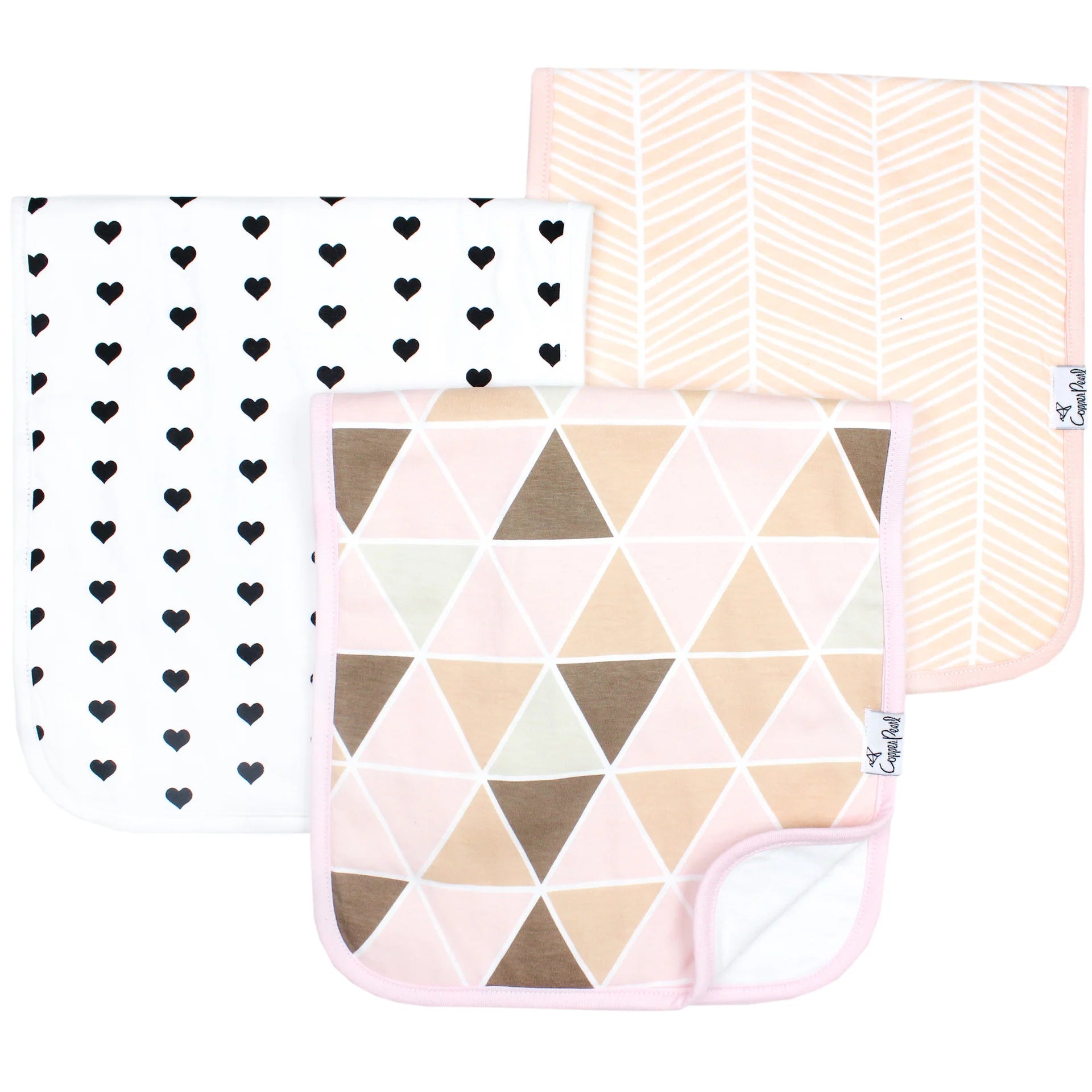Blush Burp Cloths