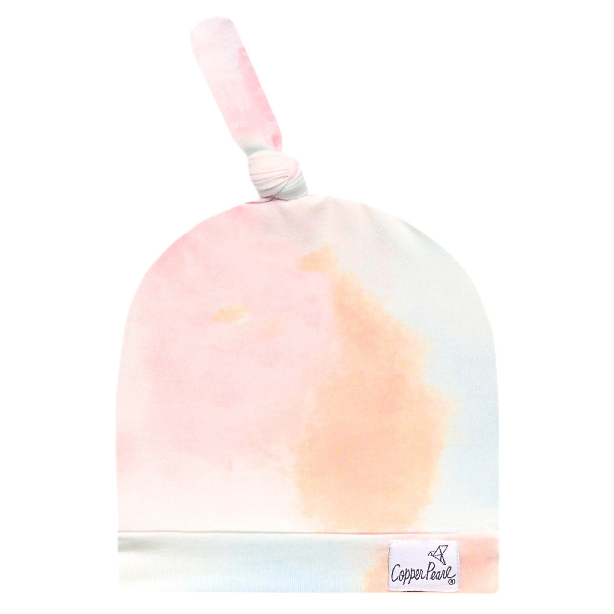 Copper Pearl Top Knot Hat