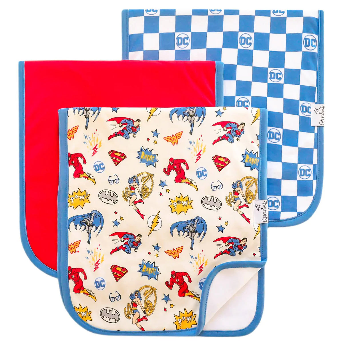 Justice League Burp Cloths