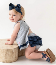 Load image into Gallery viewer, Woven Ruffle Swing Top and Bloomer Set