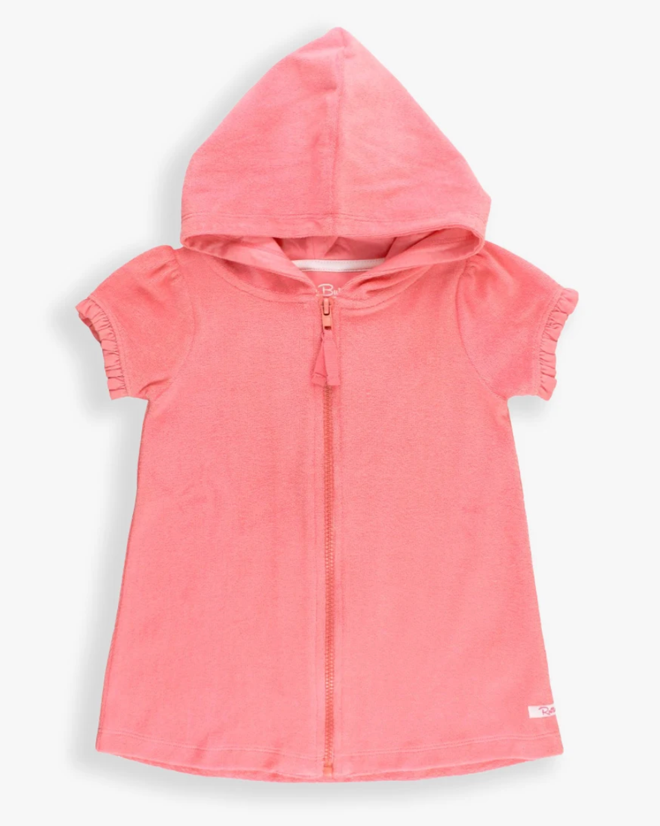 Terry Full-Zip Cover Up