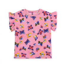 Load image into Gallery viewer, Easy Ruffle Printed Tee